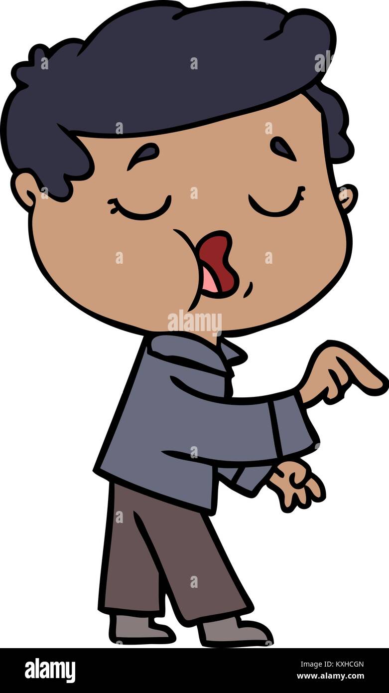 Hombre Hablando De Dibujos Animados Imagen Vector De Stock Alamy