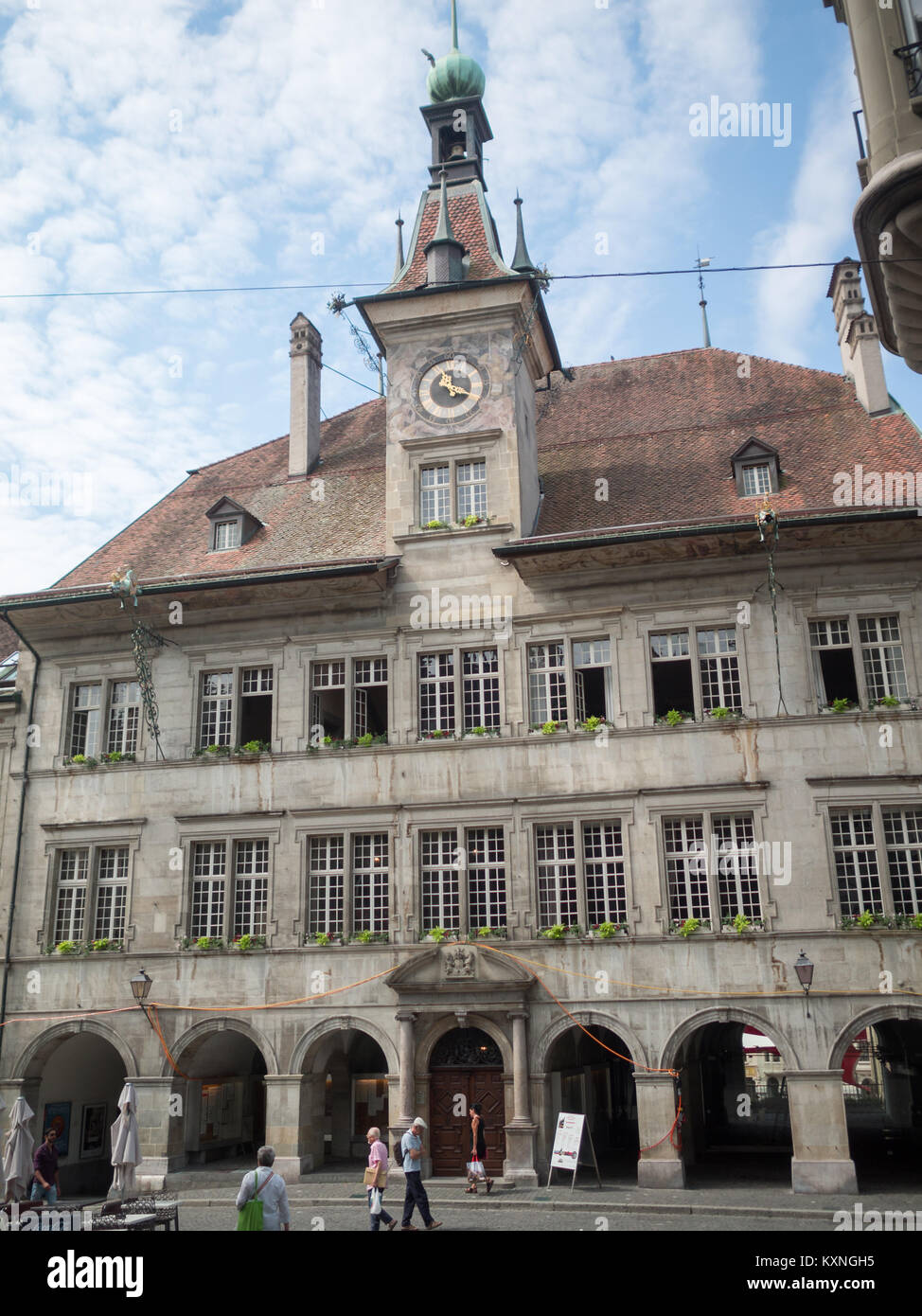 Ayuntamiento de Lausanne Foto de stock
