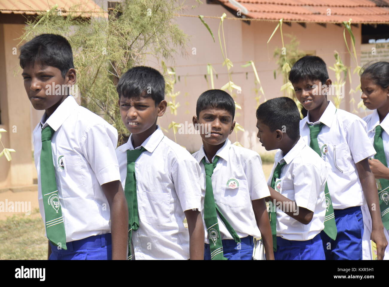 Los niños de la escuela en Sri Lanka Foto de stock