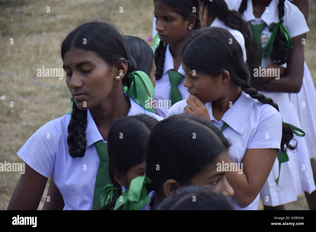 Los niños de la escuela en Sri Lanka Foto de stock