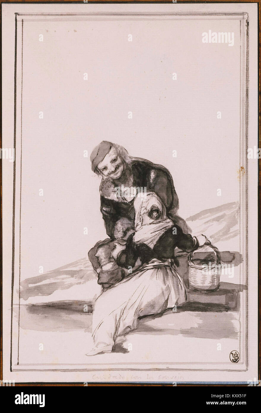 Francisco José de Goya - Cuidado de los Consejos - Proyecto de arte de Google Foto de stock