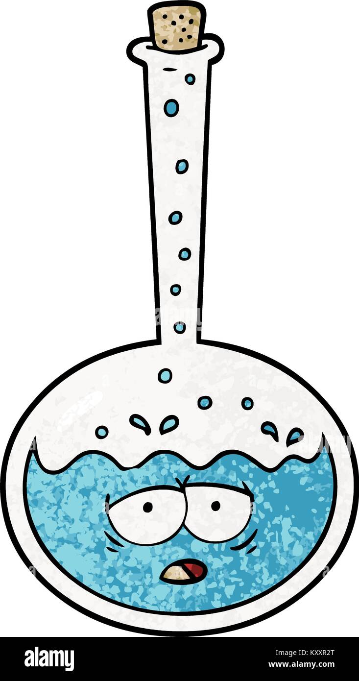 Reaccion Quimica De Dibujos Animados Imagen Vector De Stock Alamy