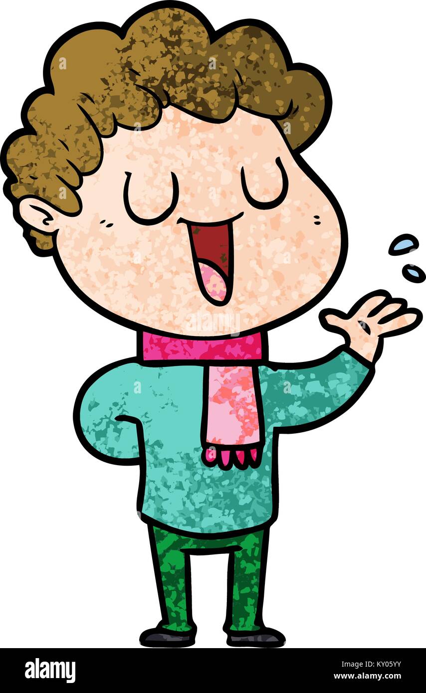 Hombre Hablando De Dibujos Animados Imagen Vector De Stock Alamy