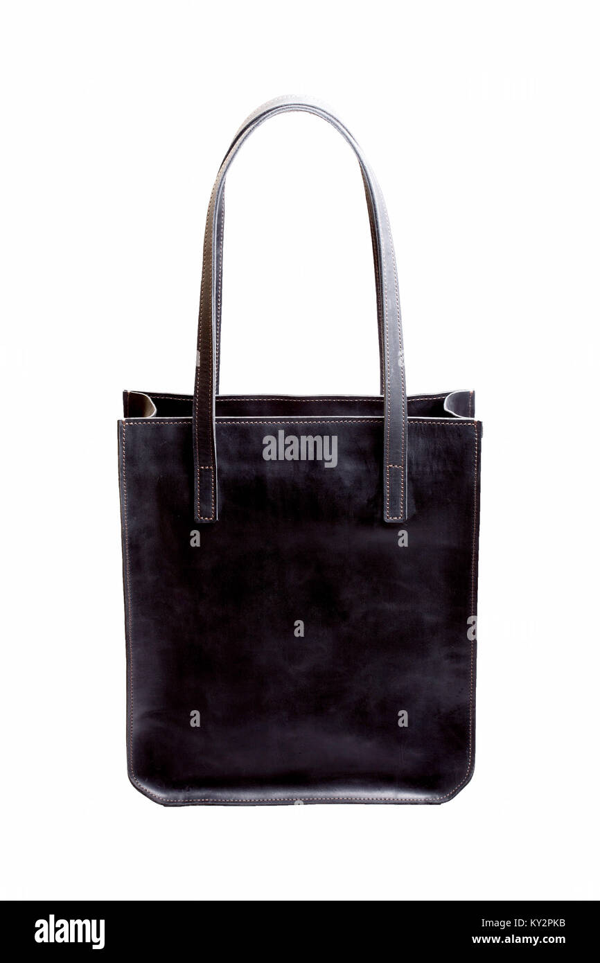 La mujer negra bolsa de cuero grande Fotografía de stock - Alamy