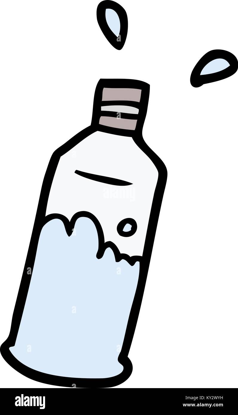 Botella de agua de dibujos animados Imagen Vector de stock - Alamy