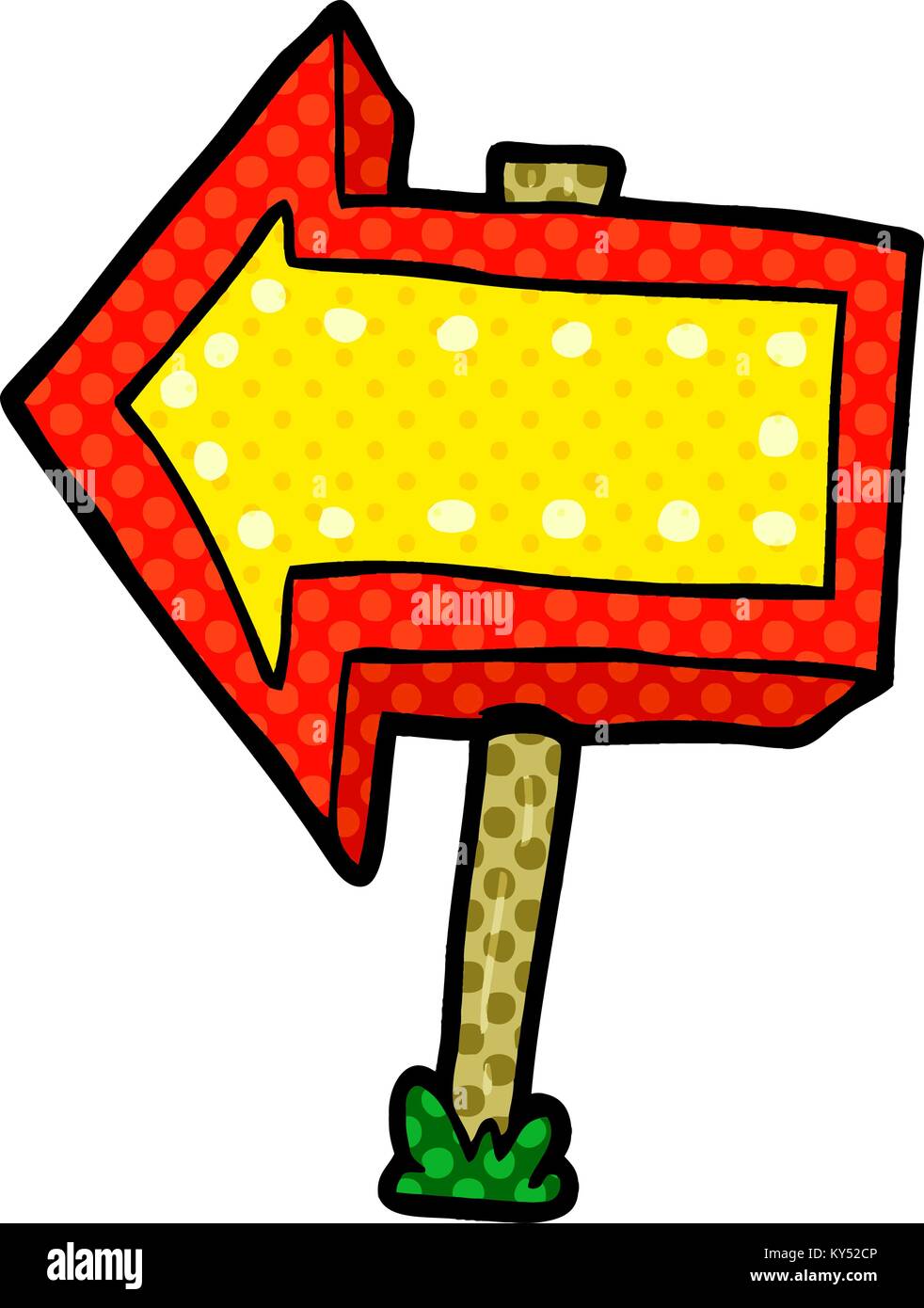 Señal Flecha De Dibujos Animados Imagen Vector De Stock Alamy 9942