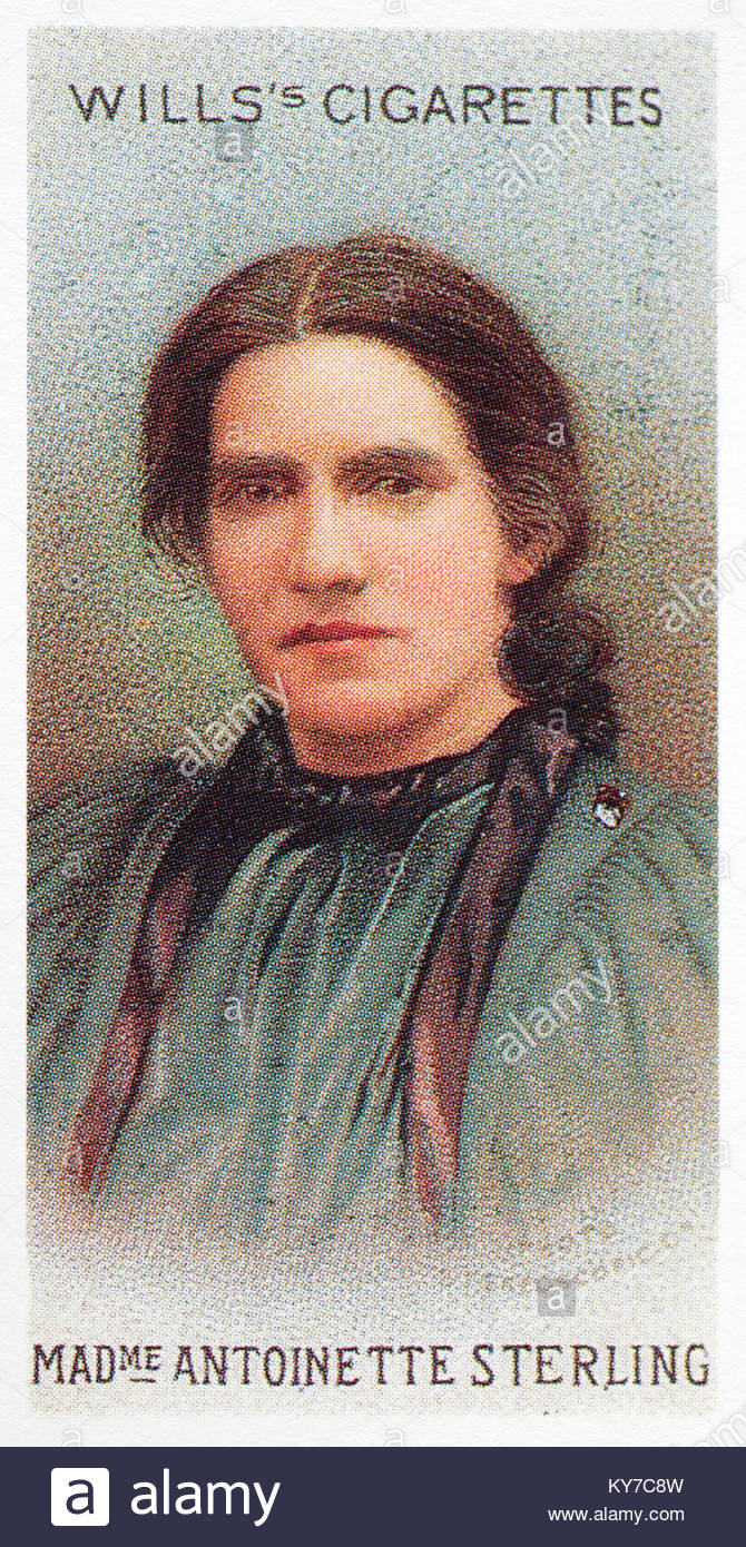 Antoinette Sterling era un cantante angloamericana 1850 - 1904 Foto de stock
