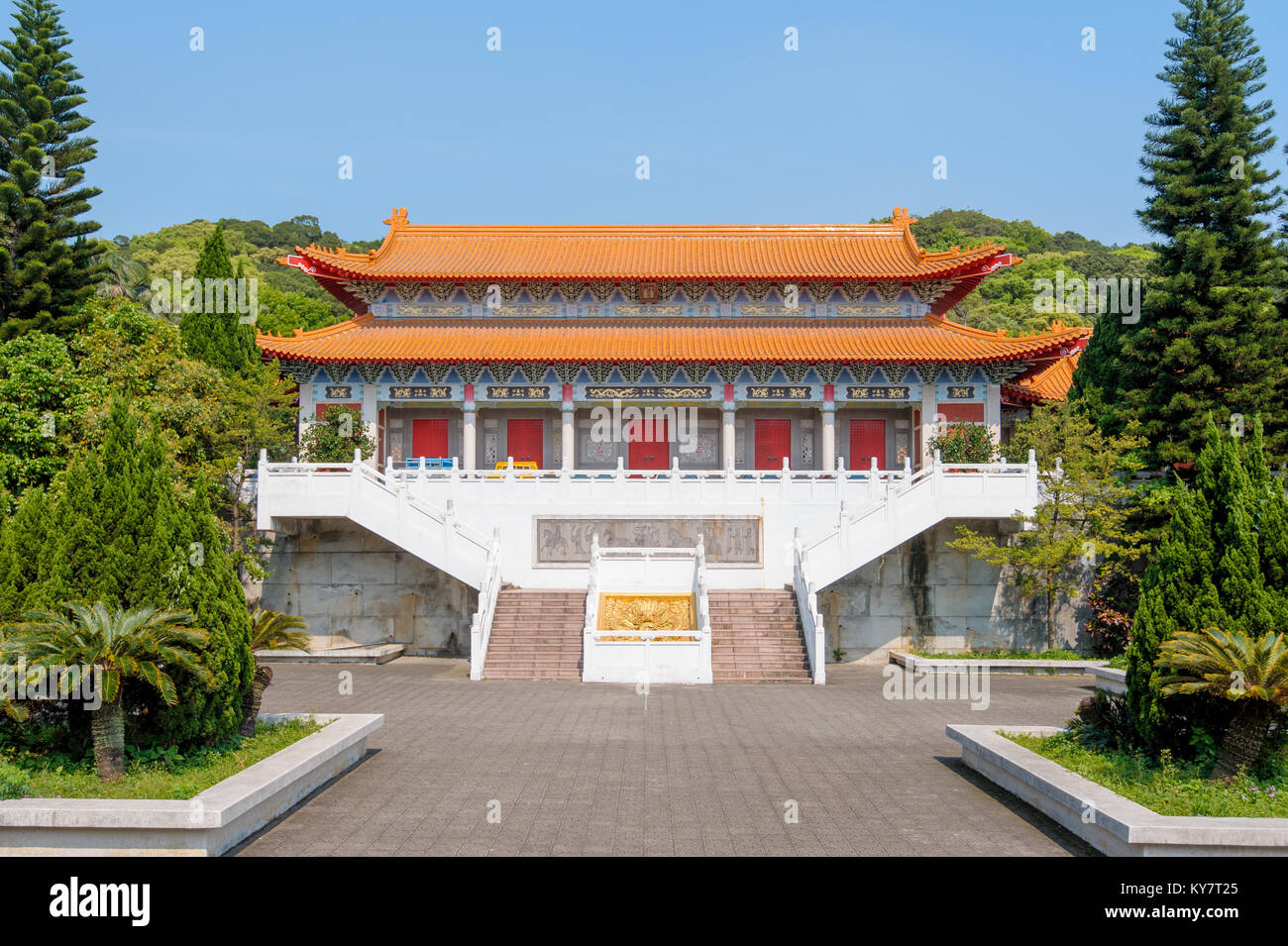 El Templo de Confucio en Taoyuan, Taiwán Foto de stock