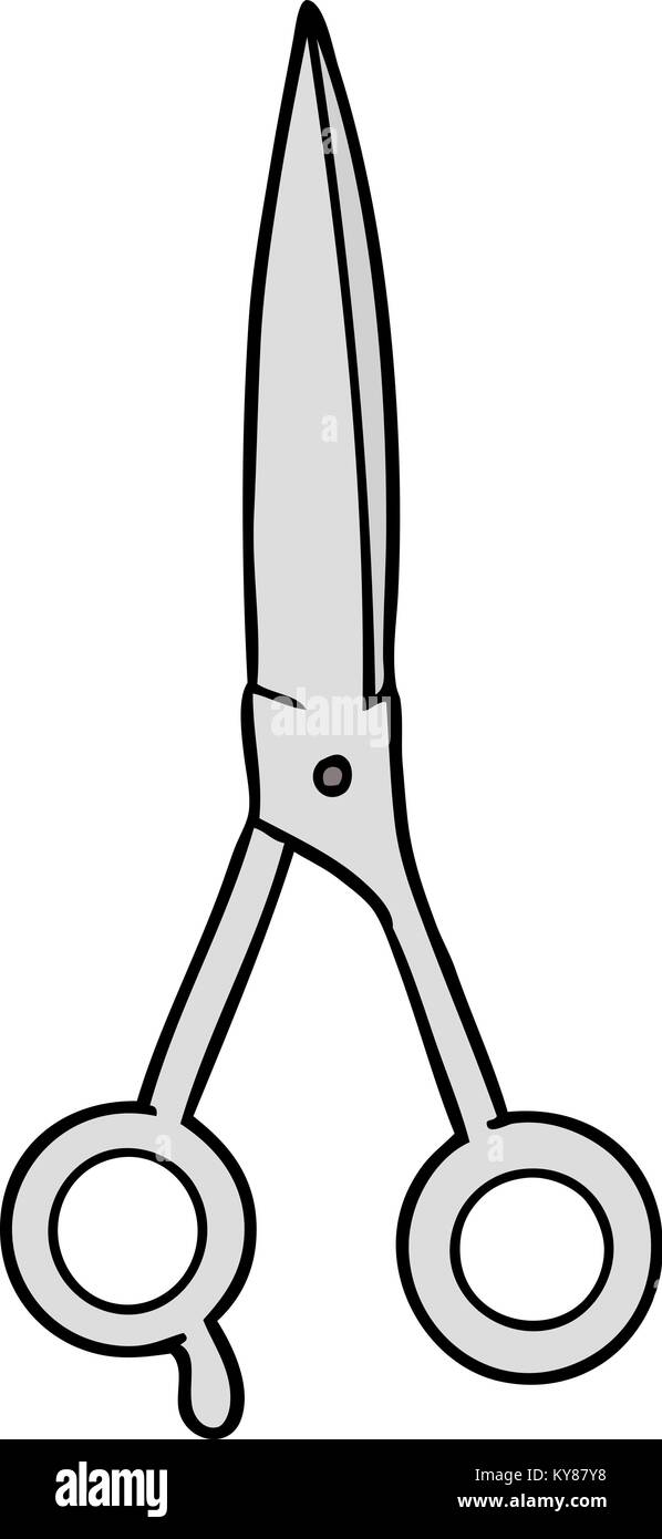 Tijeras de Peluquería de dibujos animados Imagen Vector de stock - Alamy