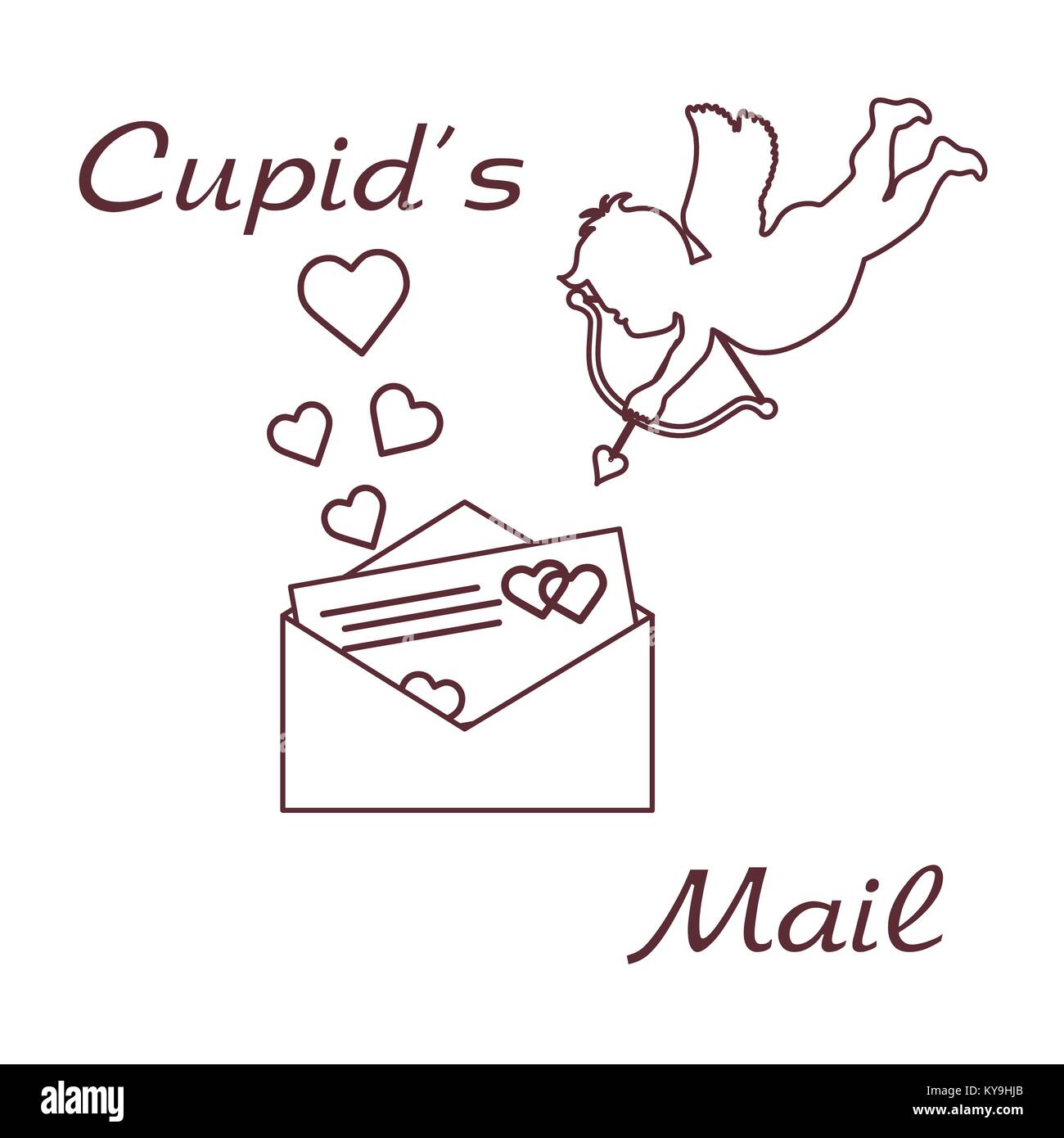 arco de cupido de dibujos animados. símbolos de amor de san valentín para  regalos, tarjetas, carteles. 17051557 PNG