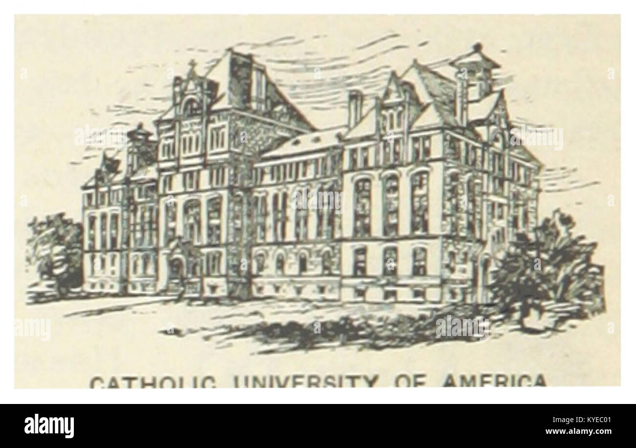 US-D.C.(1891) P156 WASHINGTON, UNIVERSIDAD CATÓLICA DE AMÉRICA Foto de stock