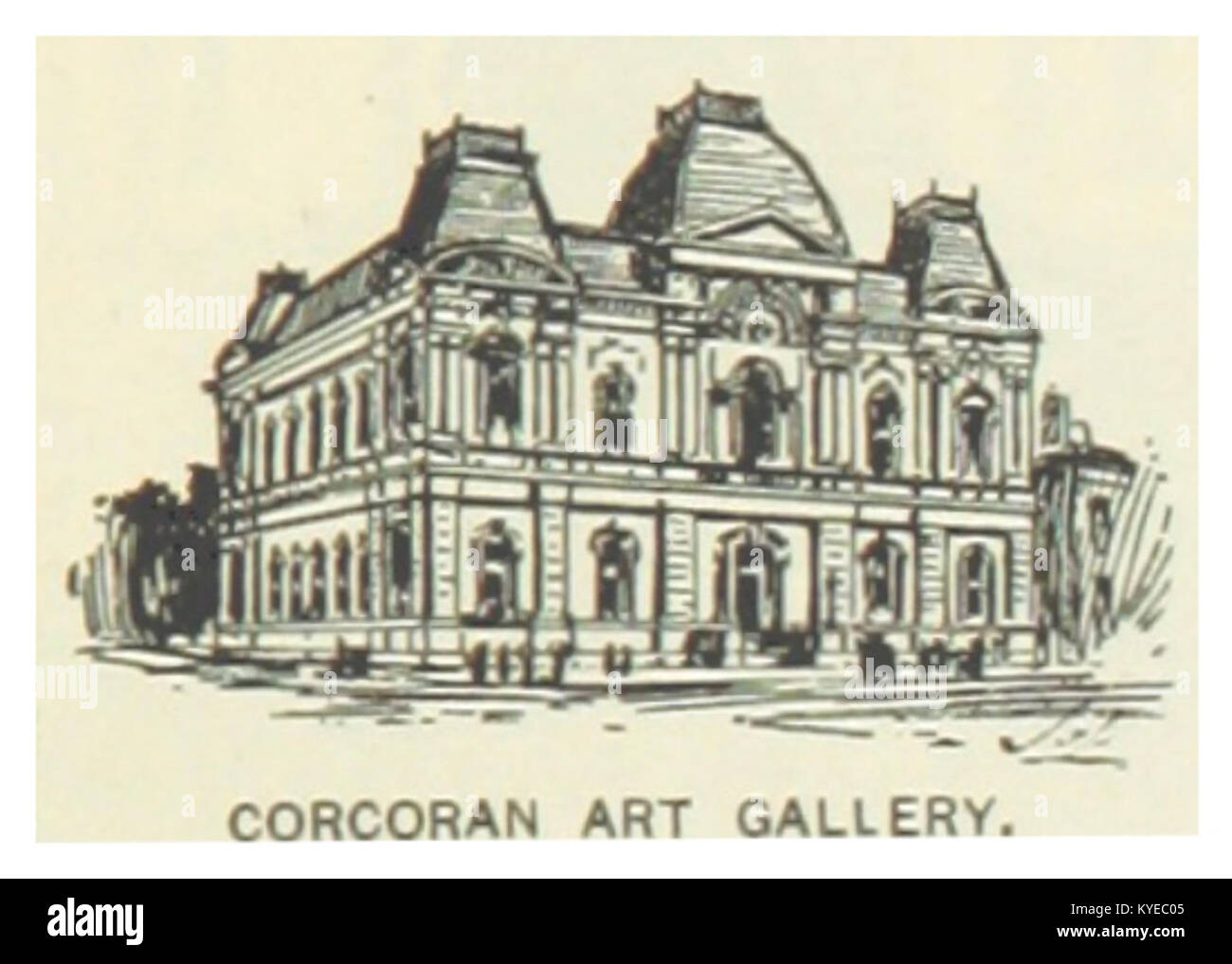 US-D.C.(1891) P165 WASHINGTON, Galería de Arte Corcoran Foto de stock