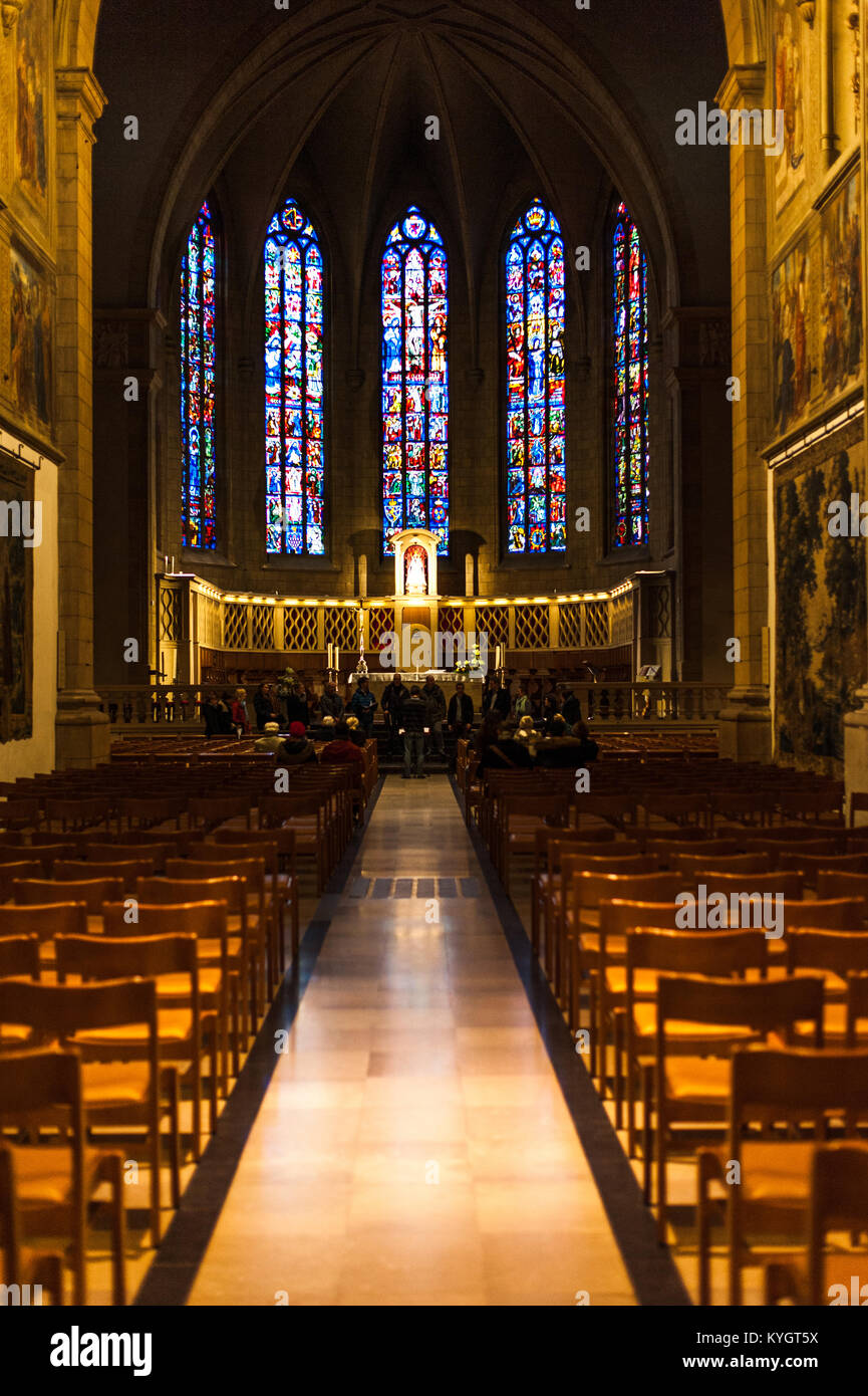 La Catedral de Notre-Dame, la ciudad de Luxemburgo, Gran Ducado de Luxemburgo Foto de stock