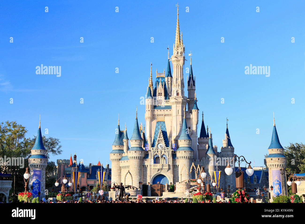 Castillo de Cenicienta en Magic Kingdom, Disney, Orlando, Florida Foto de stock