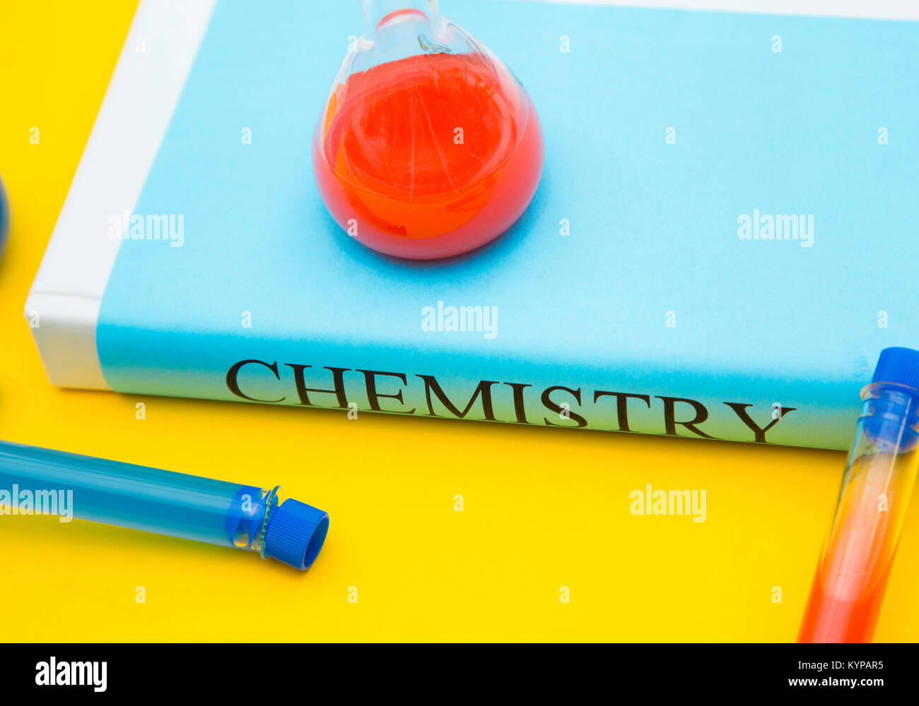 Concepto de educación: Química Foto de stock