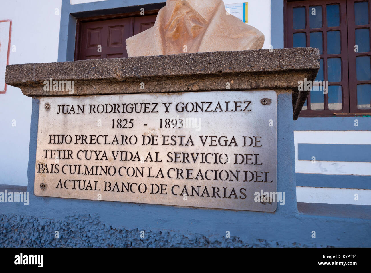 Estatua de Juan Rodríguez González 1825 - 1893 Tetir Puerto del Rosario,  Fuerteventura, Islas Canarias Fotografía de stock - Alamy