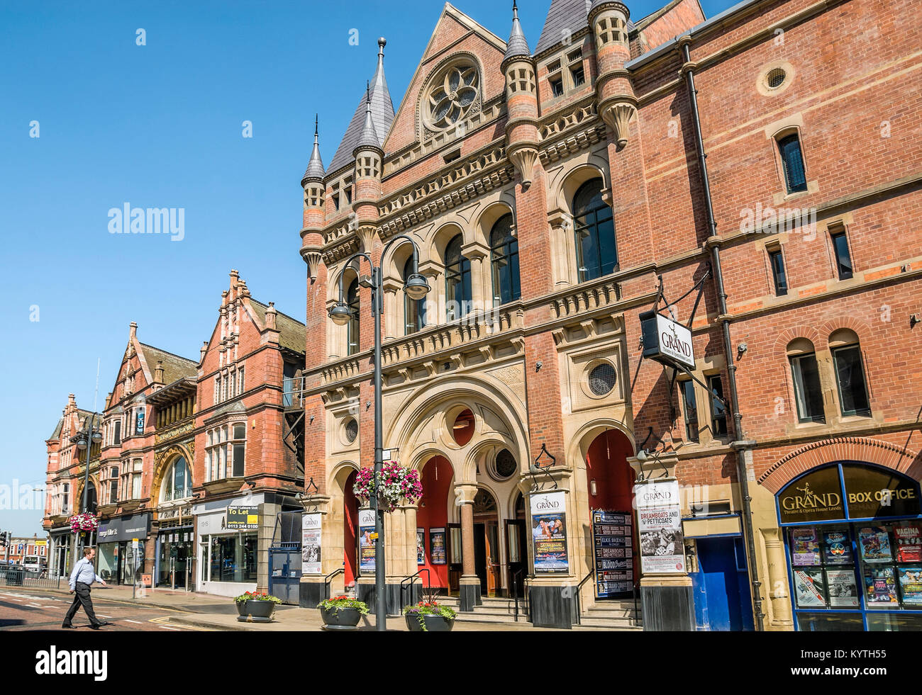 El Gran Teatro (conocido como el Gran Teatro de Leeds y el Gran Teatro y Teatro de la Ópera de Leeds) es un teatro y una Ópera en el centro de Leeds Foto de stock