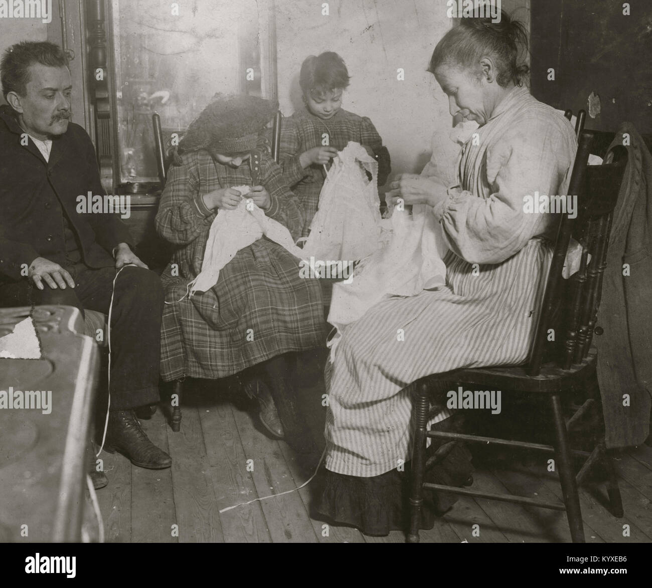 Los trabajadores de la industria del vestido. Upper East Side, N.Y.C. Foto de stock