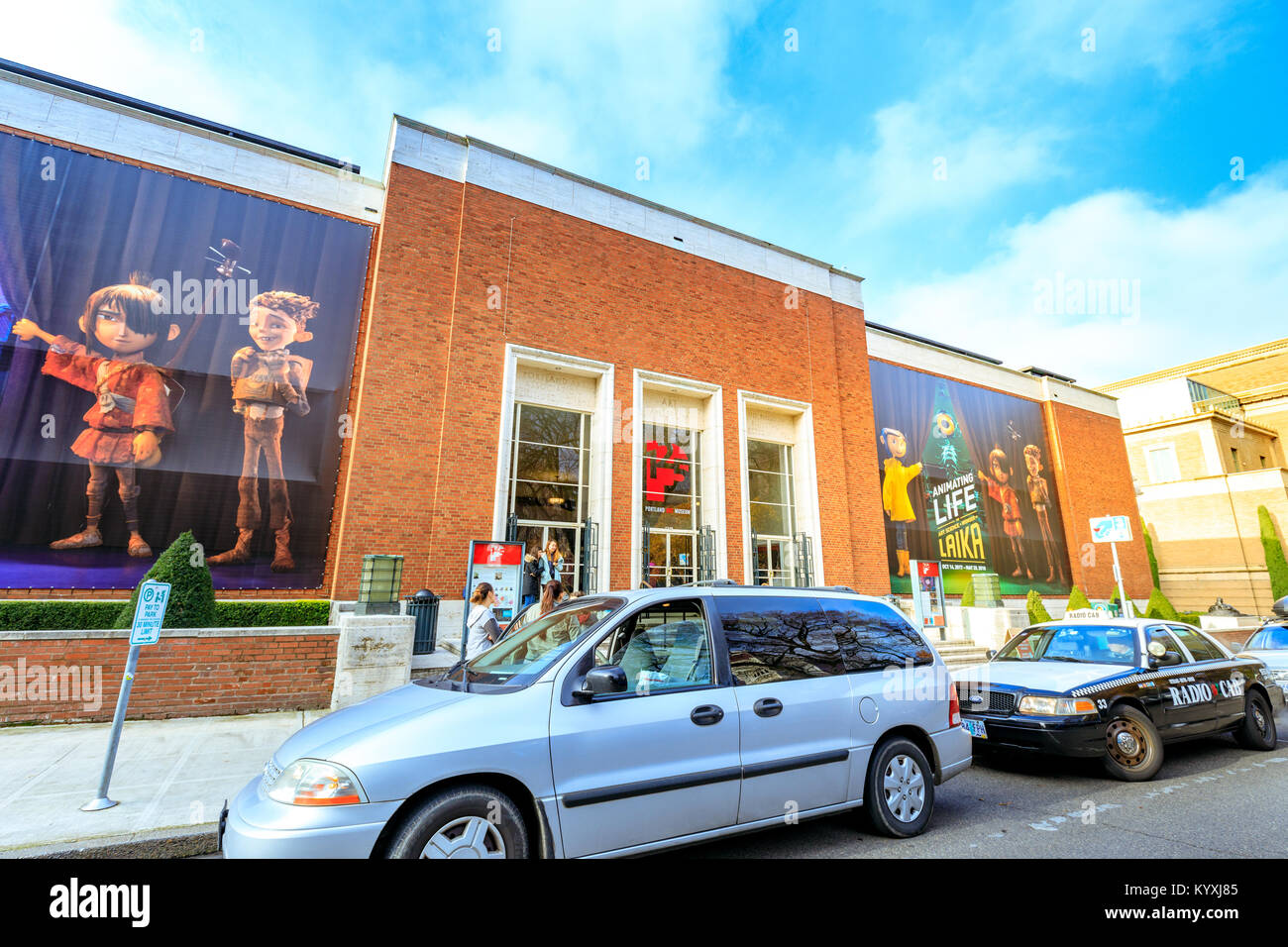 Portland, Oregon, Estados Unidos - Dec 22, 2017 : La histórica fachada del Museo de Arte de Portland. Es el museo de arte más antiguo de la costa oeste de la unidad Foto de stock