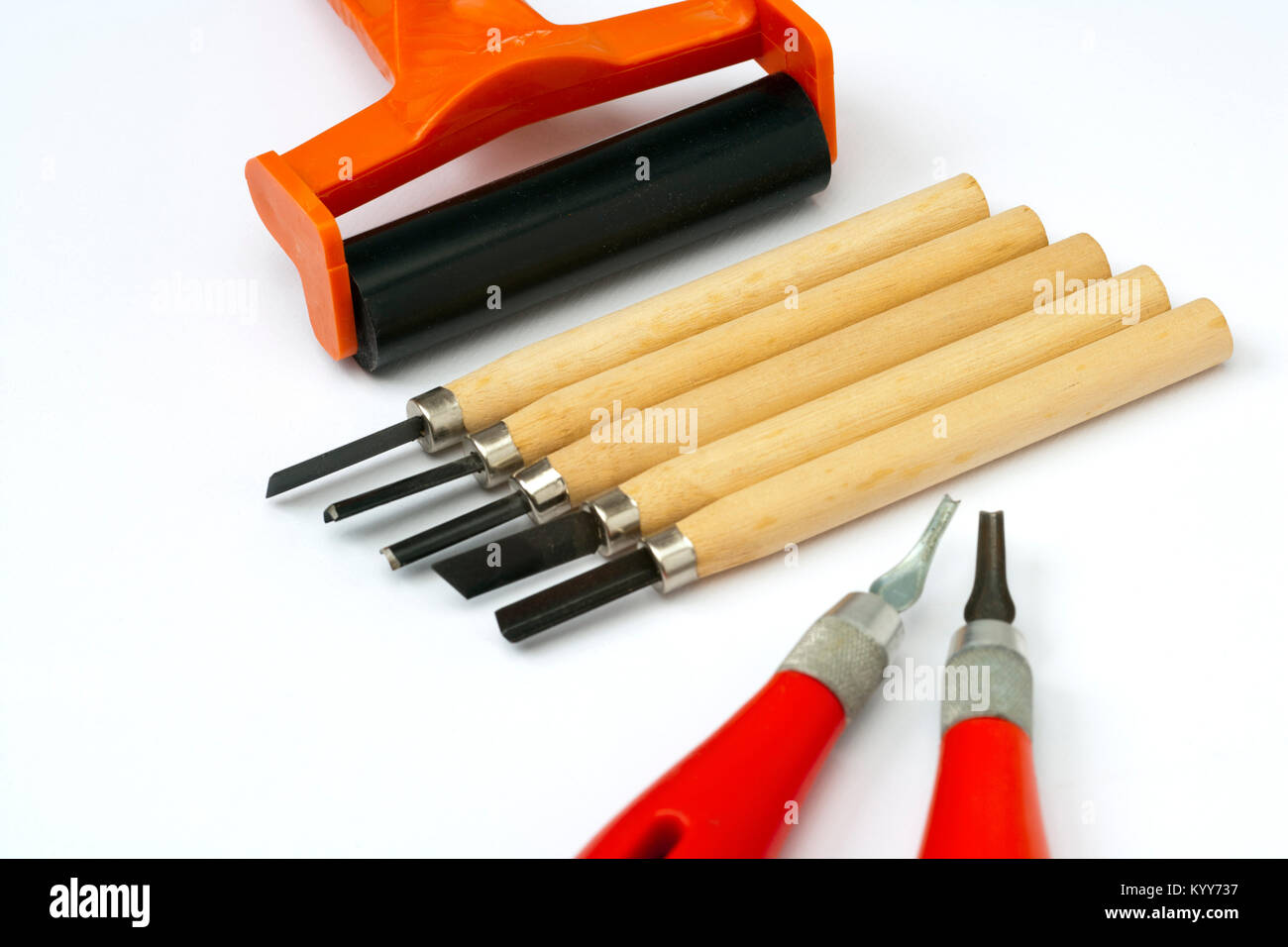 Herramientas de linóleo fotografías e imágenes de alta - Alamy