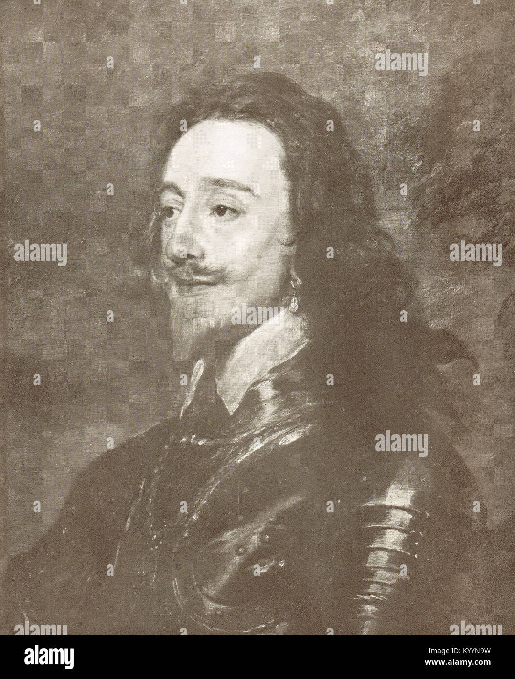 El rey Carlos I de Inglaterra, reinó 1600-1649 1625-1649 Foto de stock