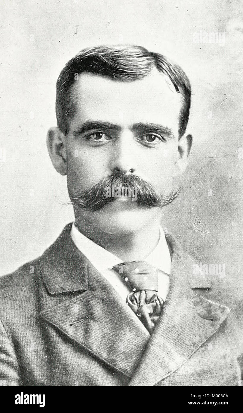 Hugh O'Donnell como apareció alrededor del tiempo de la huelga de Homestead. 1892 Foto de stock