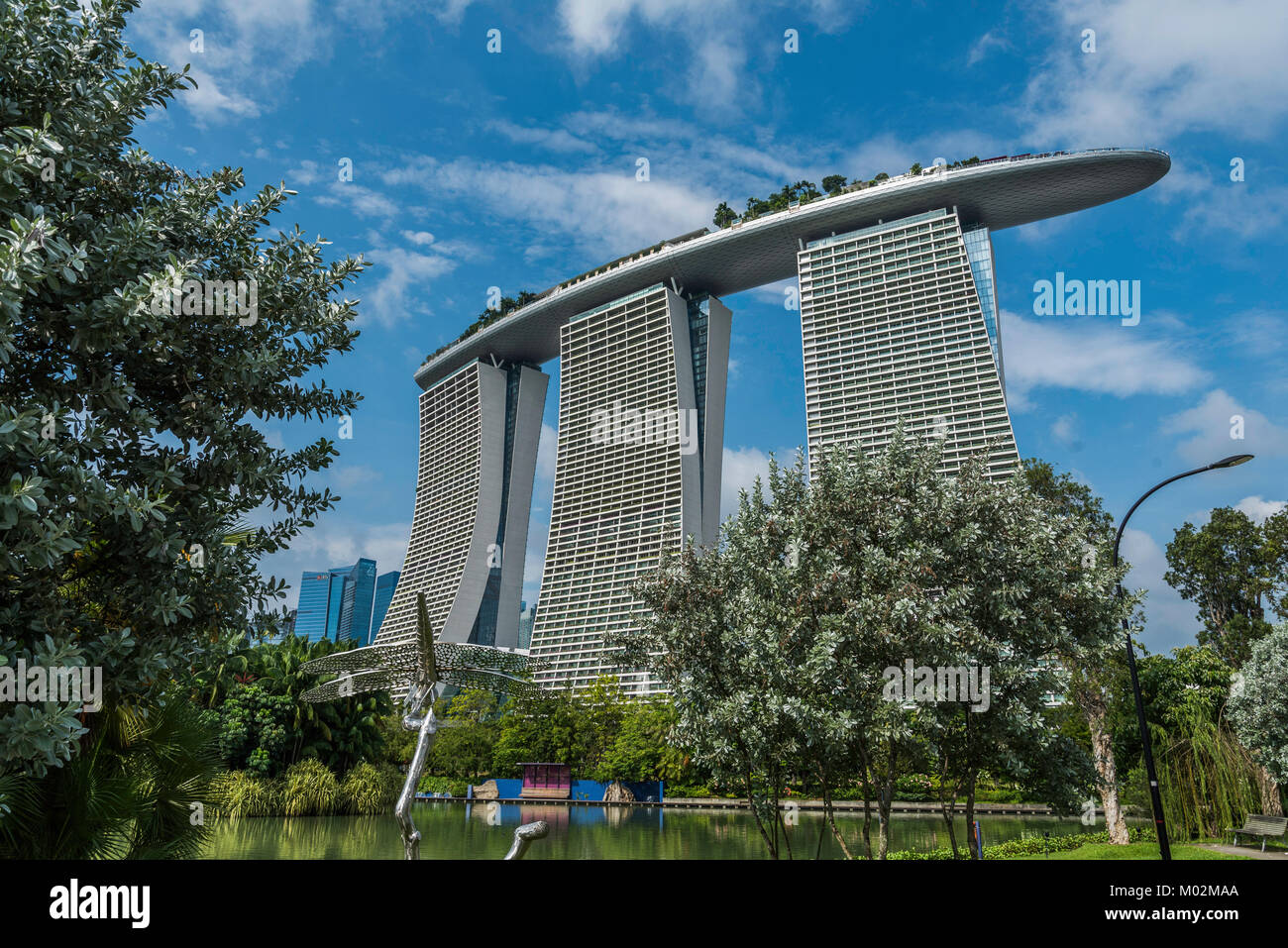 Arquitectura de núcleo Downton, Marina Bay, Singapur Foto de stock