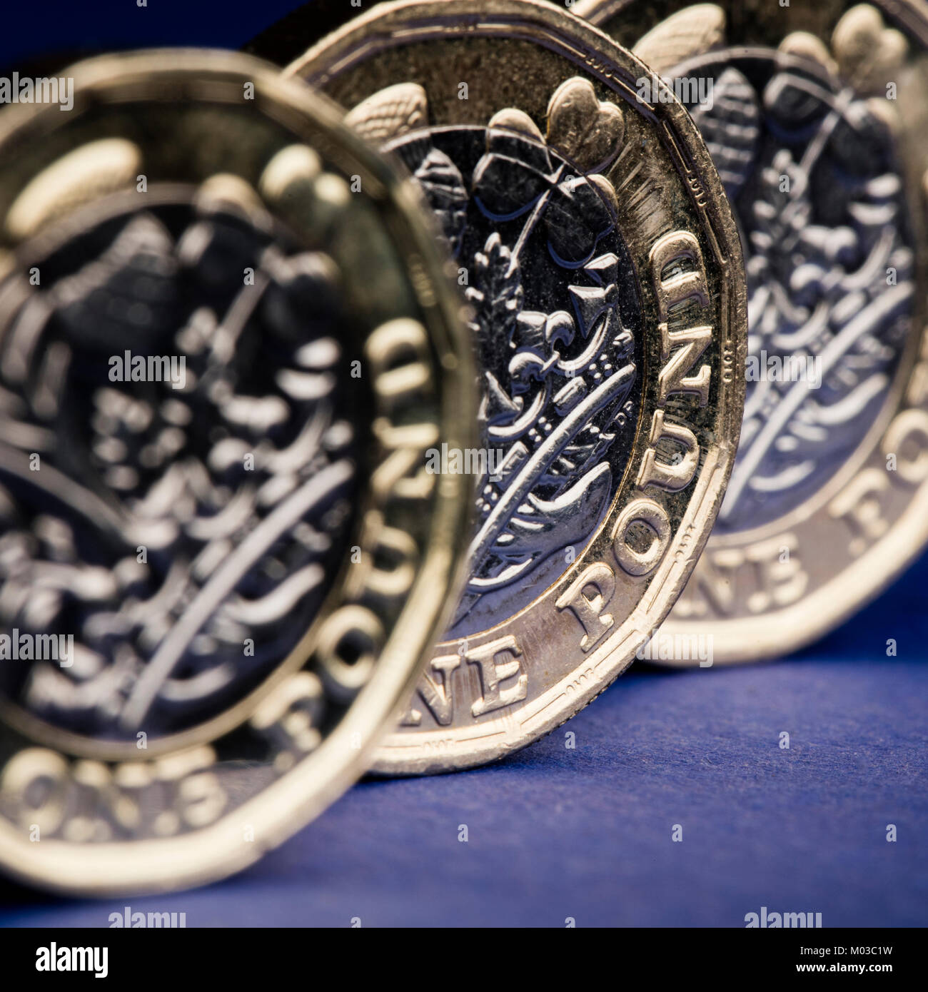 Una libra esterlina británica moneda moneda Foto de stock