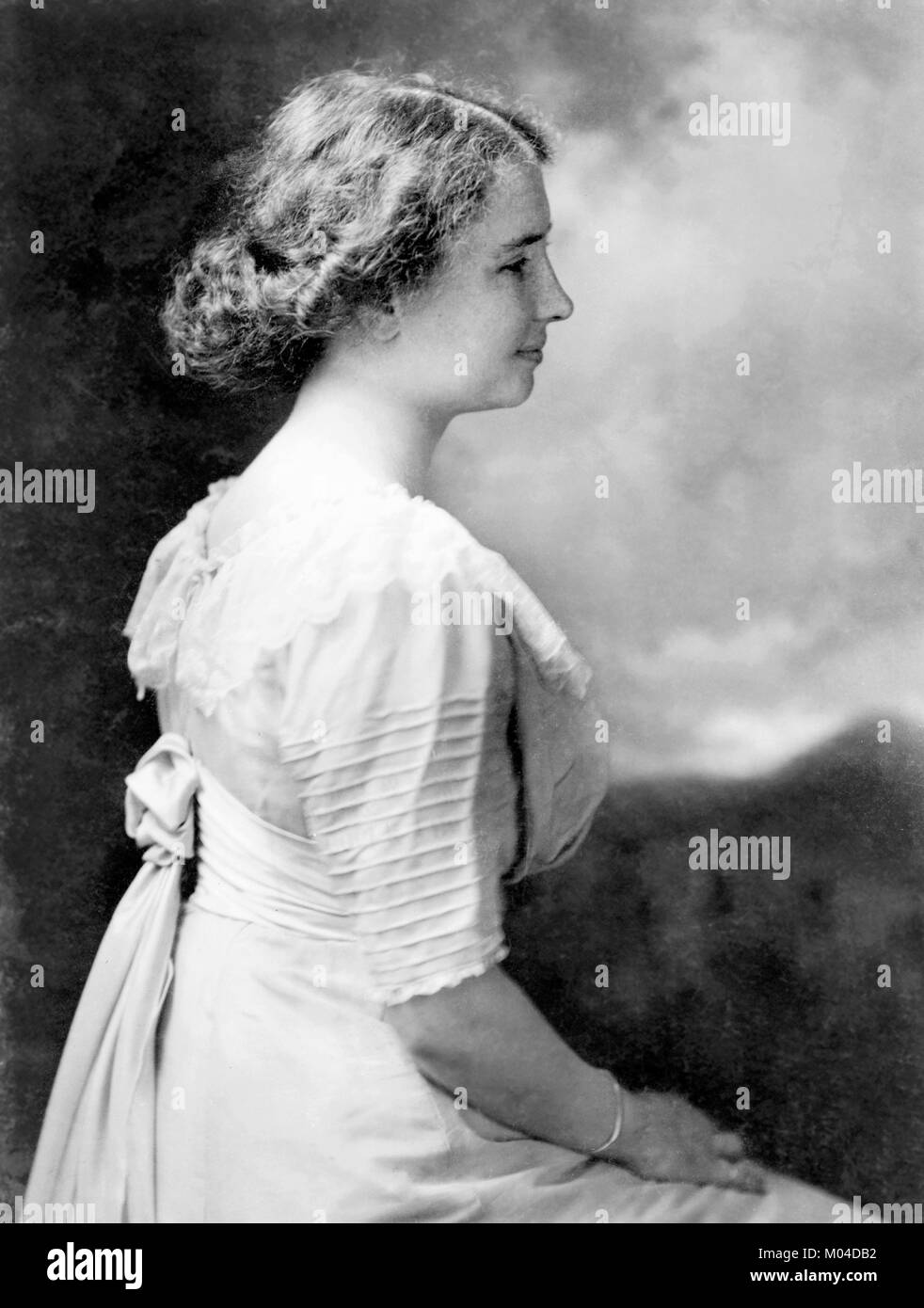 Helen Keller (1880-1968). Phototgraph del sordo-ciegos autor y activista político c.1909 Foto de stock