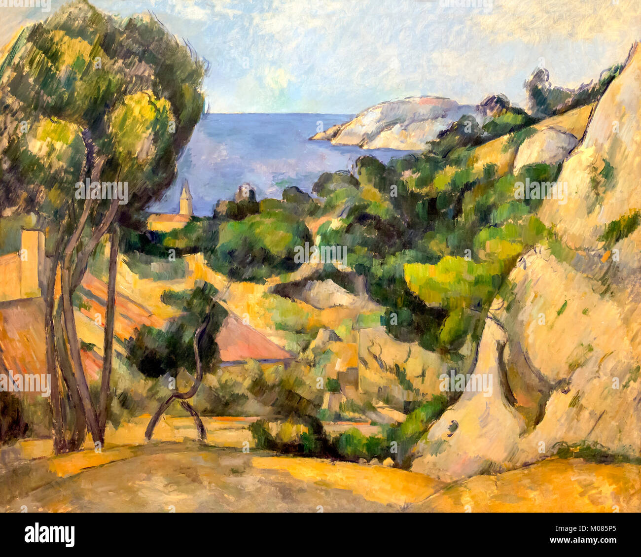 L'Estaque, Paul Cezanne, 1879-1883, Foto de stock