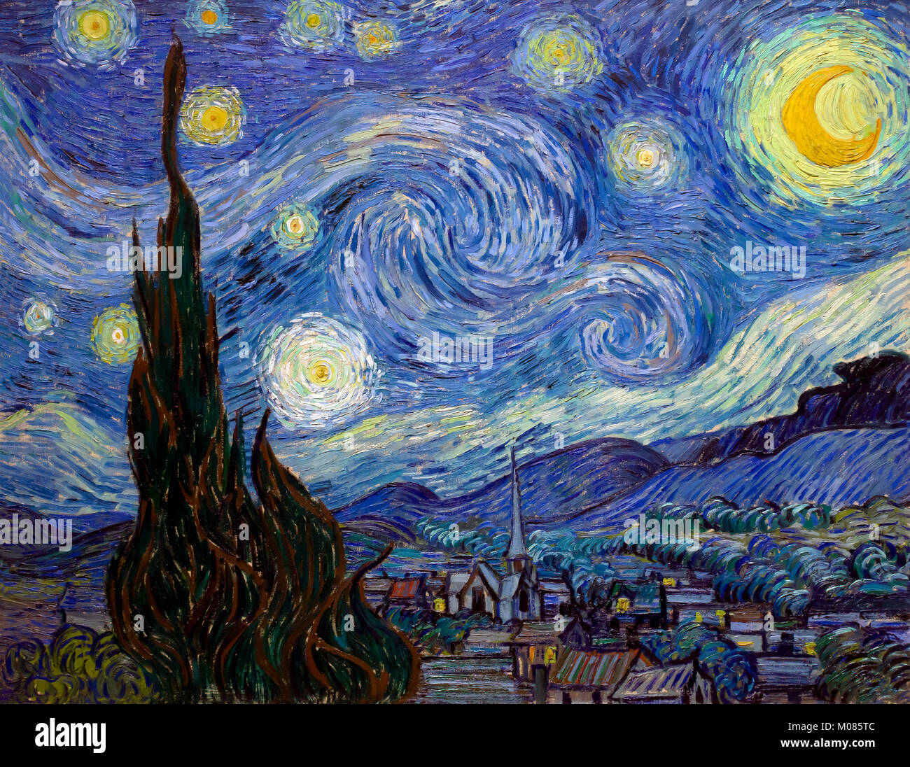 fuente Exactitud marido Van gogh la noche estrellada fotografías e imágenes de alta resolución -  Alamy