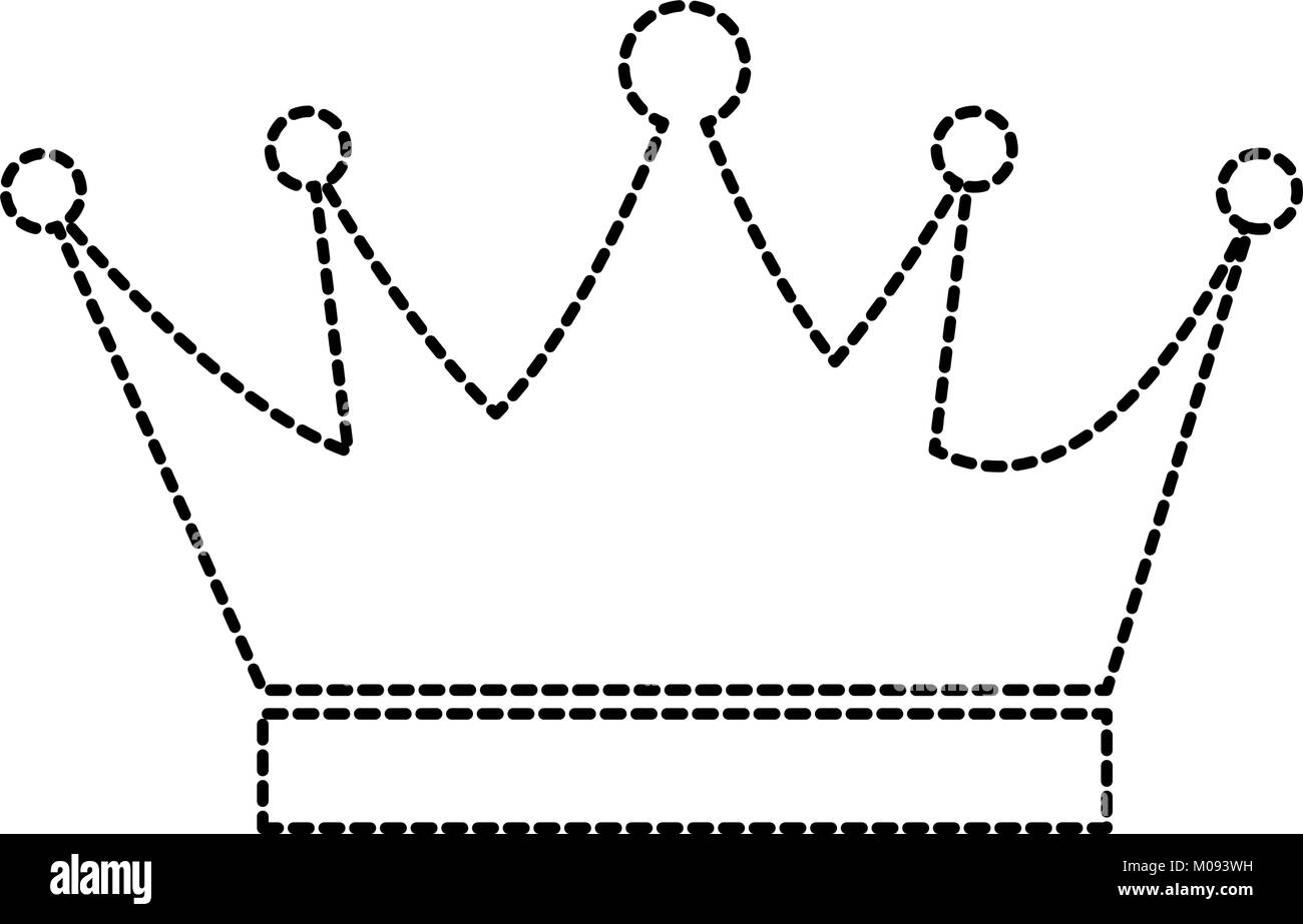 Corona rey icono aislados diseño ilustración vectorial Imagen