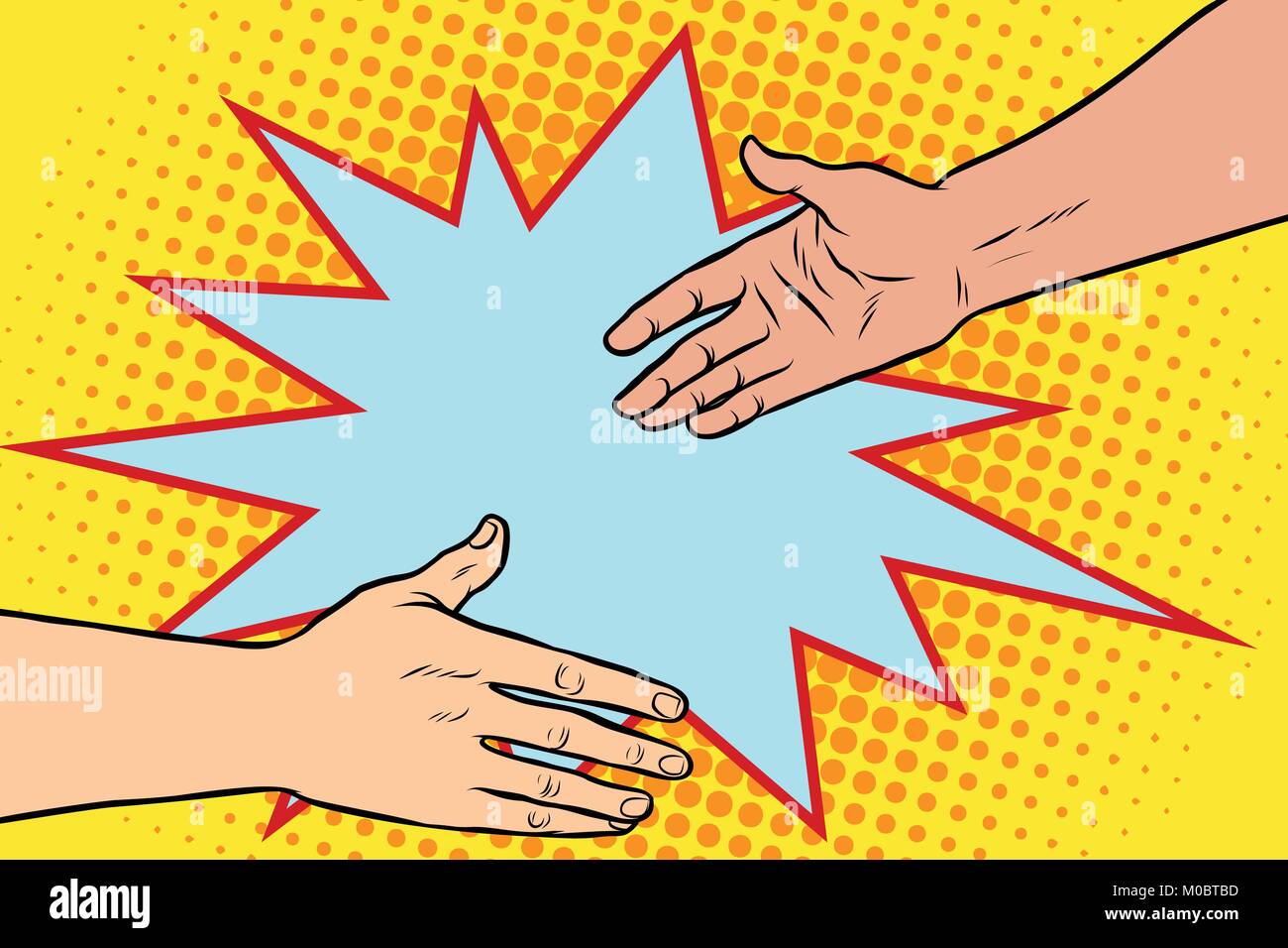 Apreton De Manos Un Negocio Amistad Imagen Vector De Stock Alamy