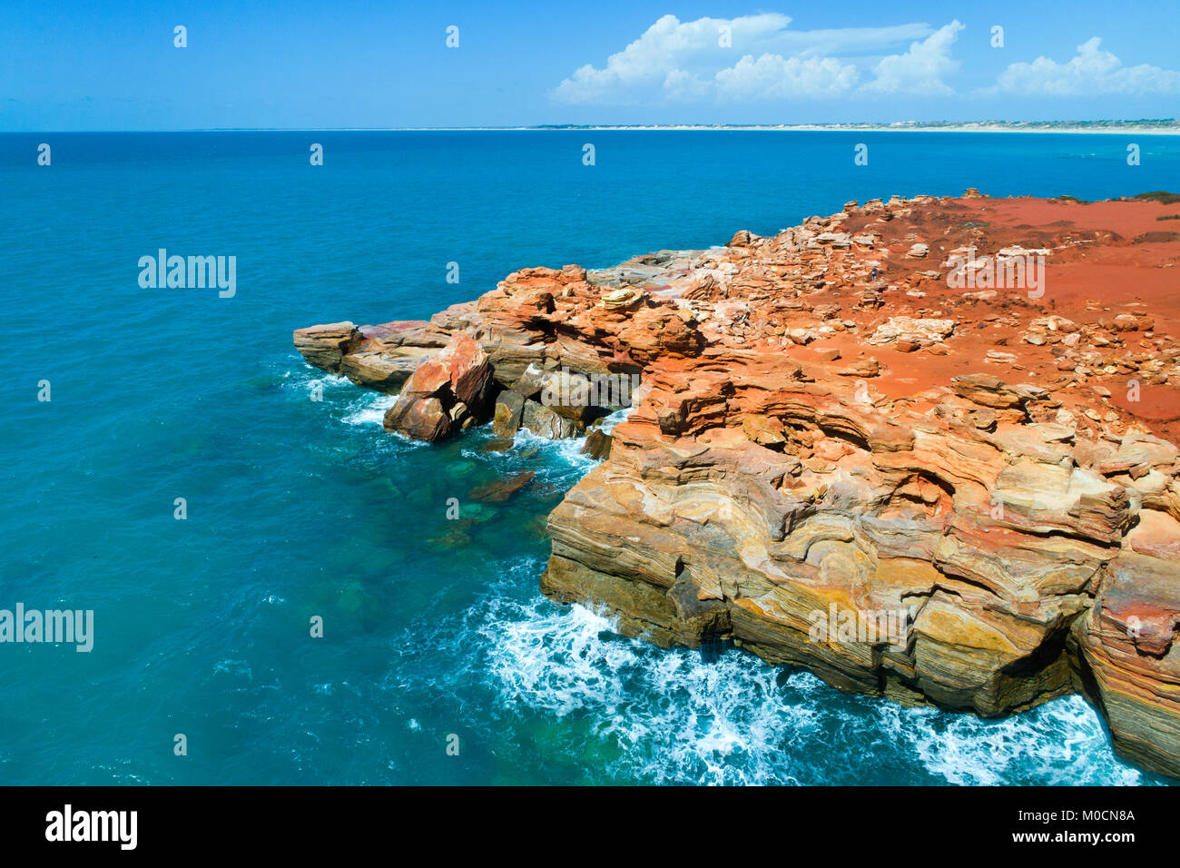 Costa rocosa,Gantheaume Point, Broome, al oeste de Kimberley, Australia Occidental Foto de stock