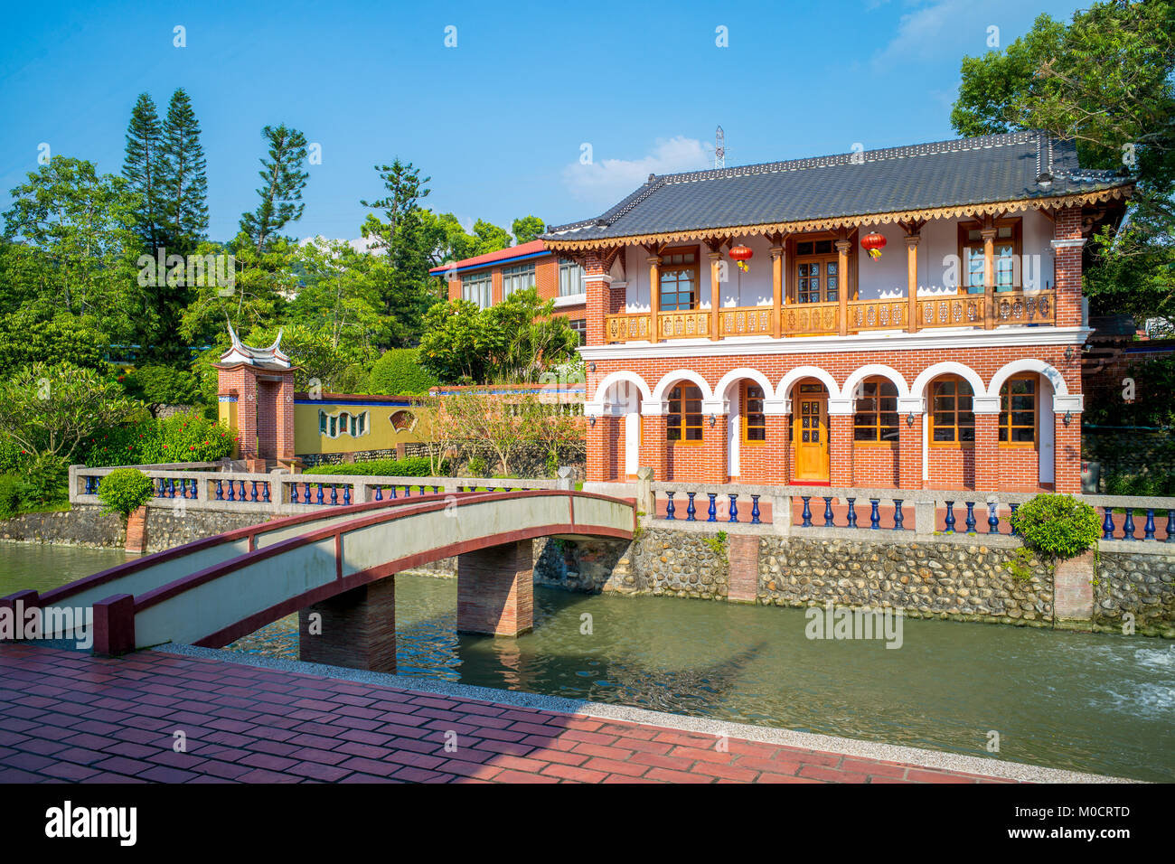 Lin Wufeng mansión familiar y jardín Foto de stock