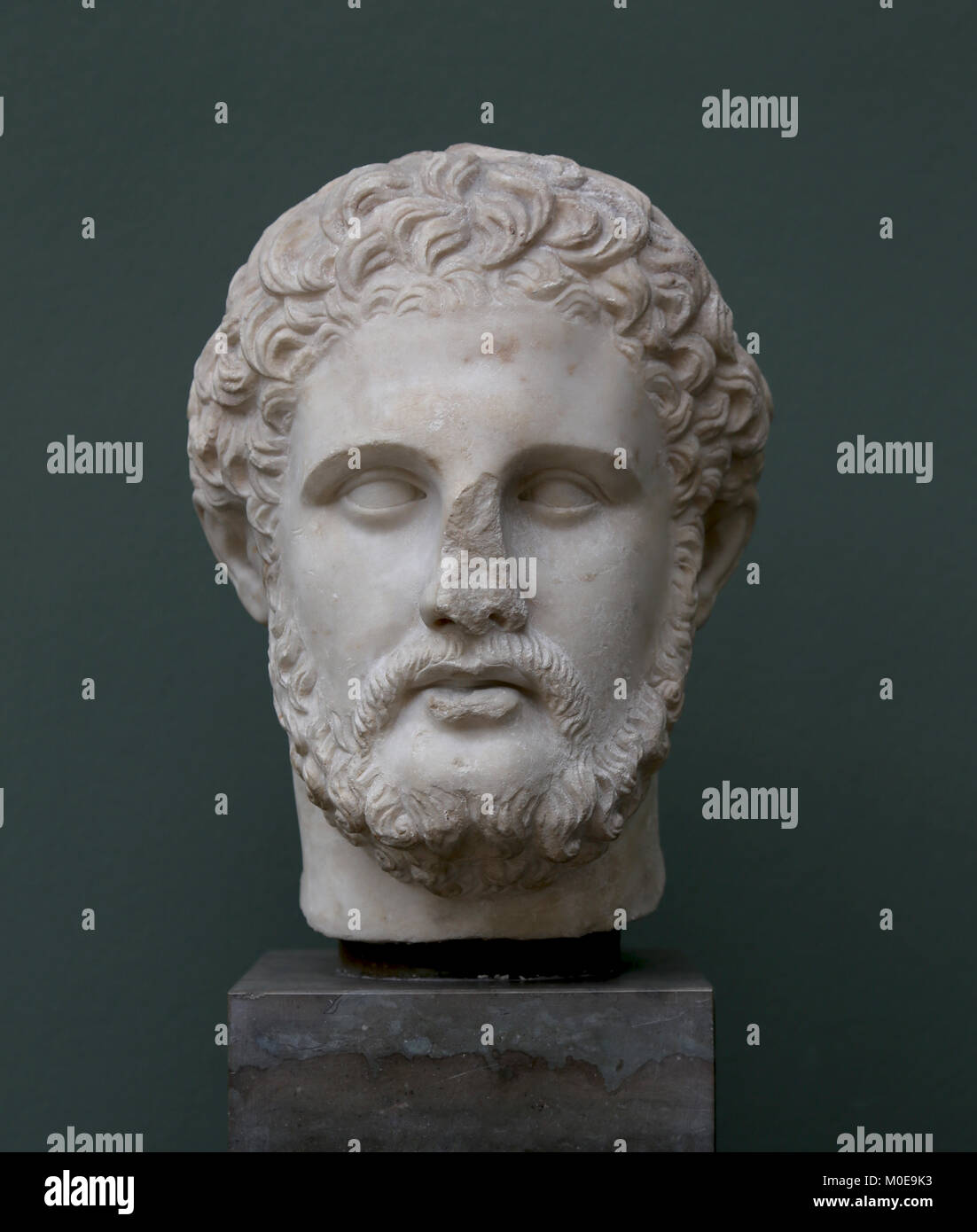 Felipe II de Macedonia (359-336 a.C.) el rey del antiguo reino griego de Macedonia. Copia romana de un original griego. Foto de stock