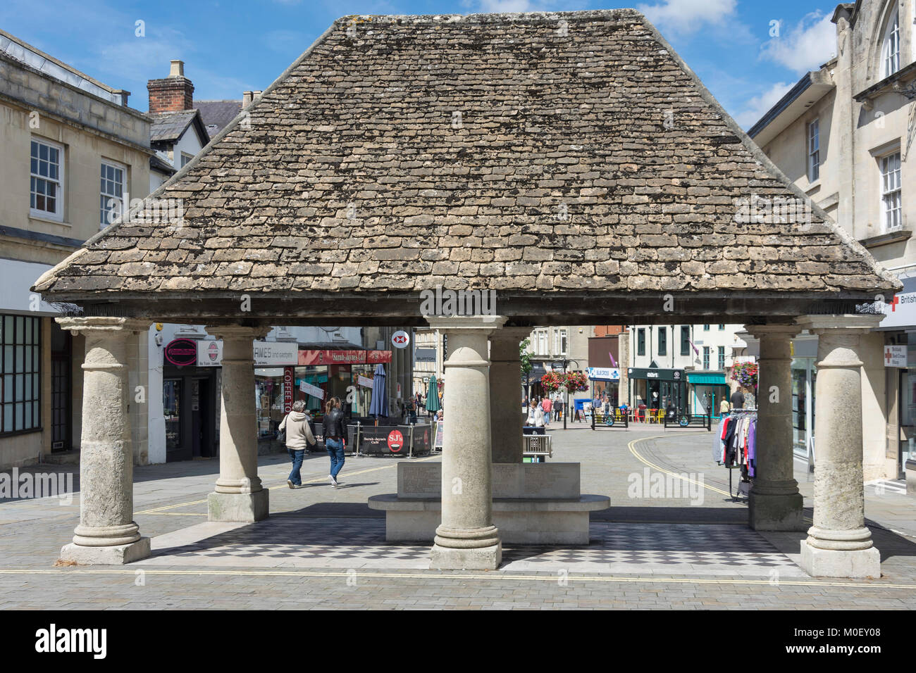 Siglo XVI Buttercross, Market Place, Chippenham, Wiltshire, Inglaterra, Reino Unido Foto de stock