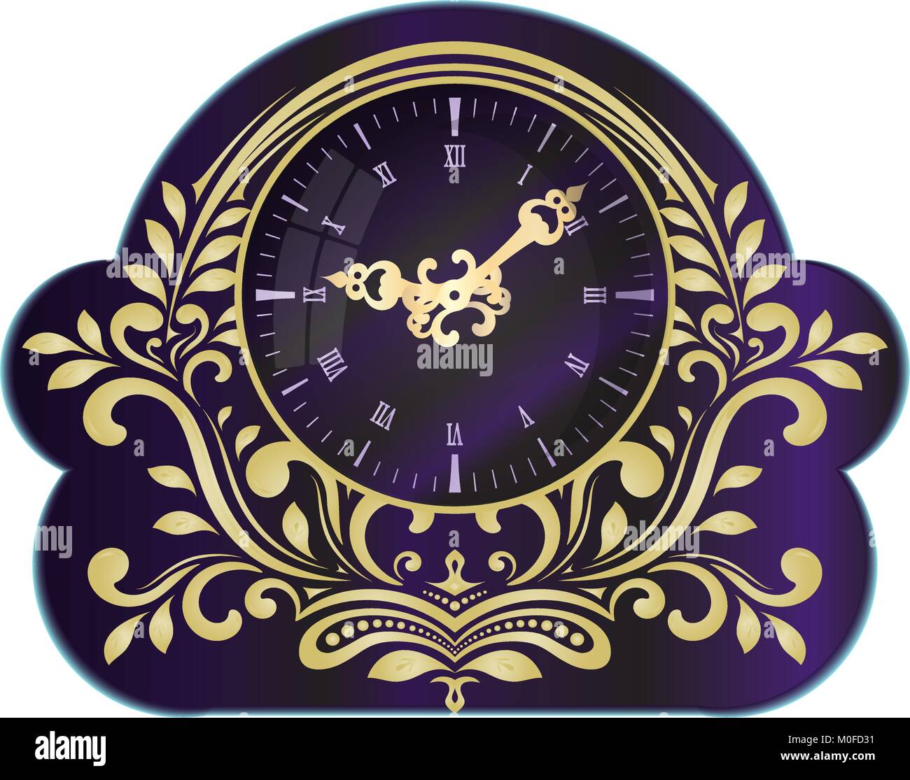 Reloj mágico en estilo vintage vectorizar (eps10 Imagen Vector de stock -  Alamy