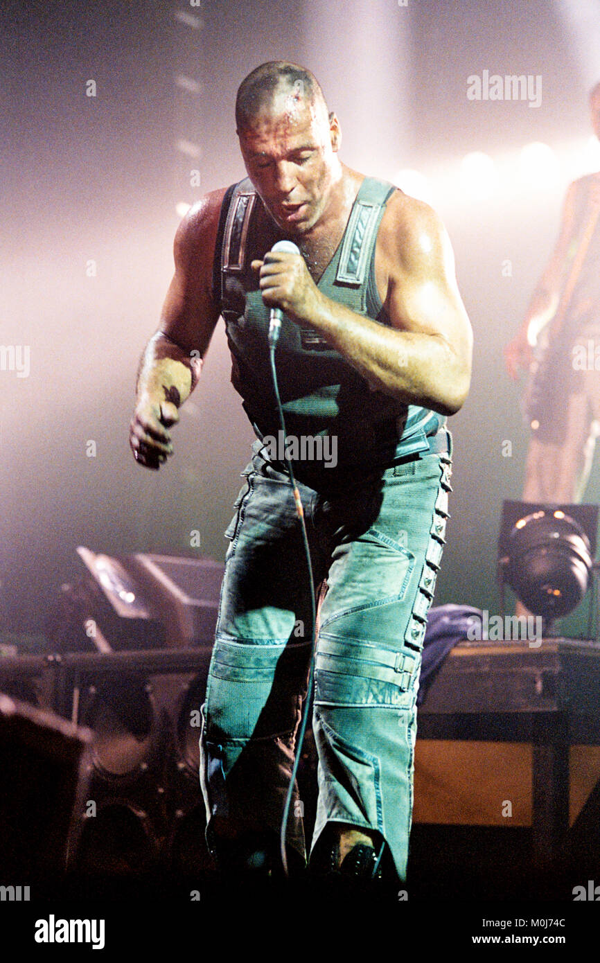 Rammstein actuarán en Londres Docklands Arena, el Millwall, Londres, Inglaterra, Reino Unido. Foto de stock