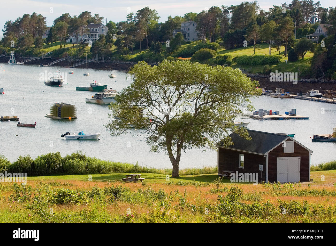 Mackeral Cove - Bailey's Island, Maine, EE.UU. Foto de stock