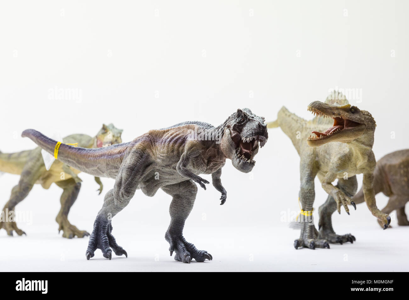 Kensington Olympia, Londres, Reino Unido, 23 de enero de 2018. Papo figuras  históricas presentes figuras de juguete y exóticos animales, incluidos los  dinosaurios. La feria de juguetes es el más grande del
