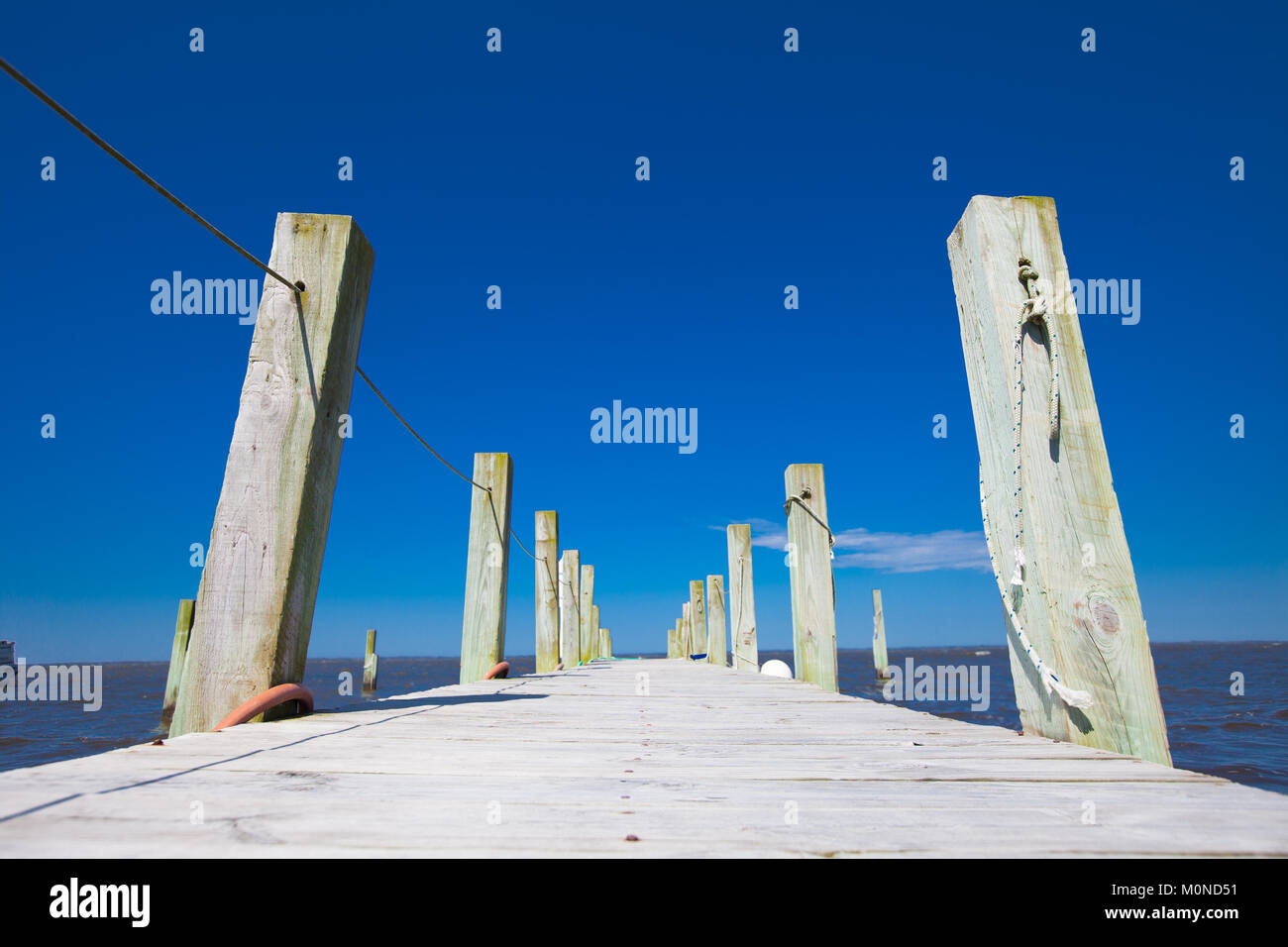 Dock para Blue Sky Foto de stock