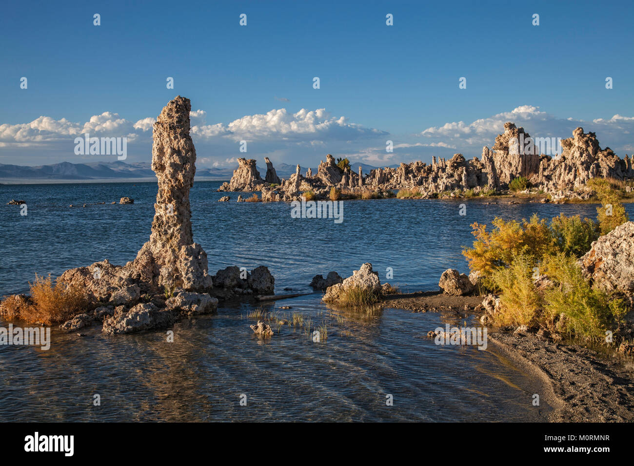 Formaciones de Toba del sur en el Lago Mono, Mono, en California, EE.UU. Foto de stock