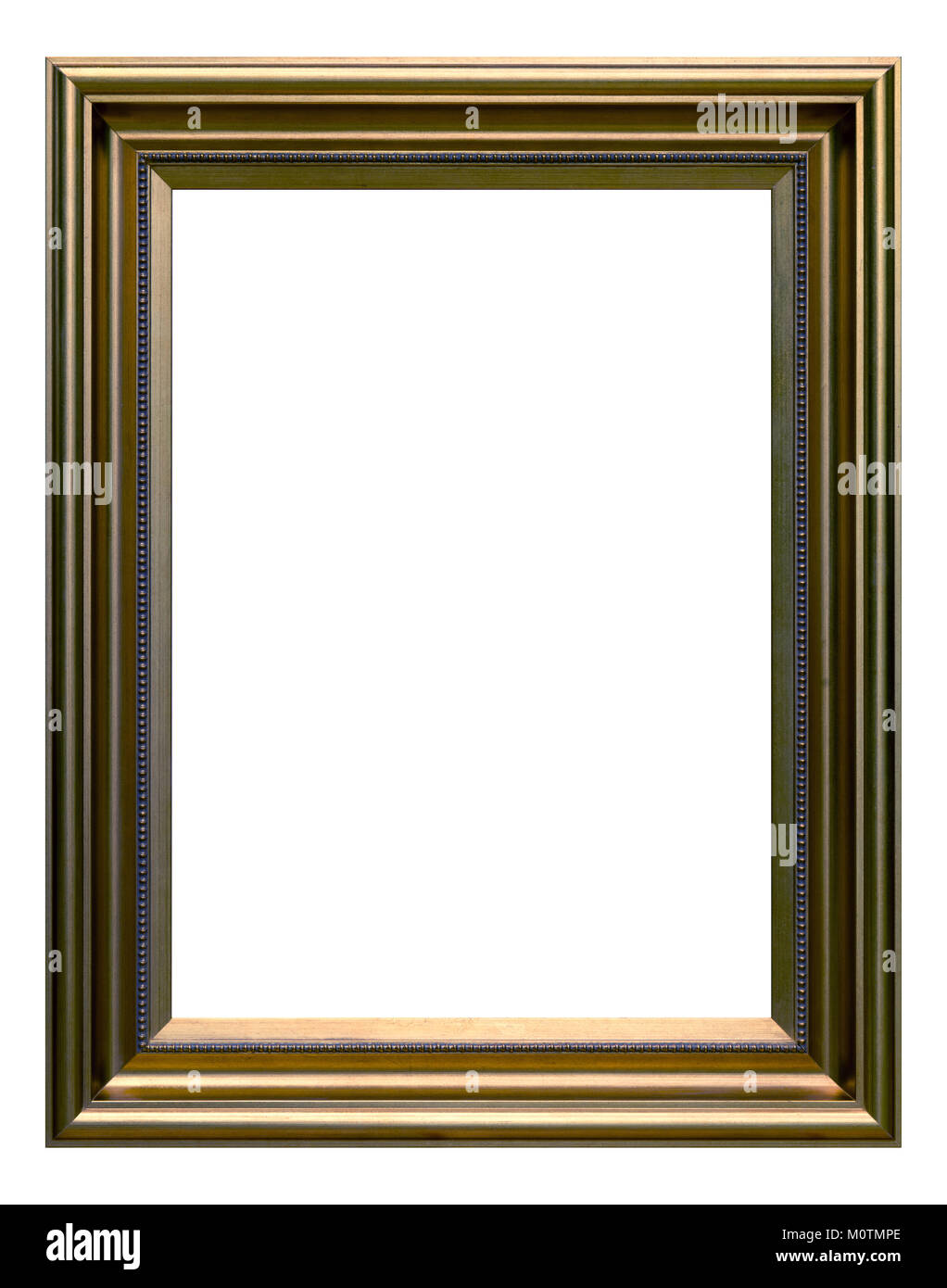 Vintage marco dorado, aislado en blanco Fotografía de stock - Alamy
