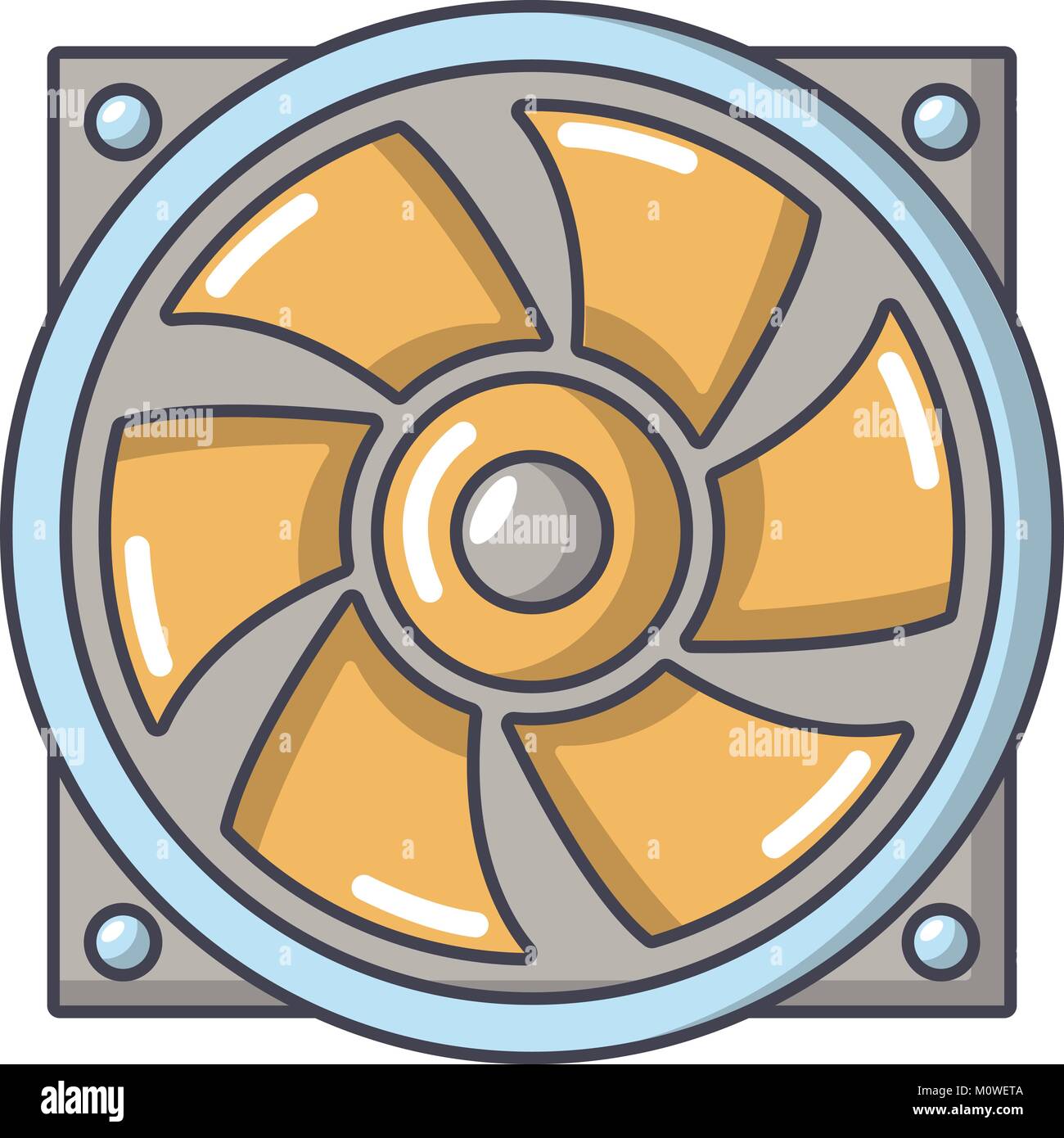 Ventilador térmico icono, estilo de dibujos animados Imagen Vector de stock  - Alamy