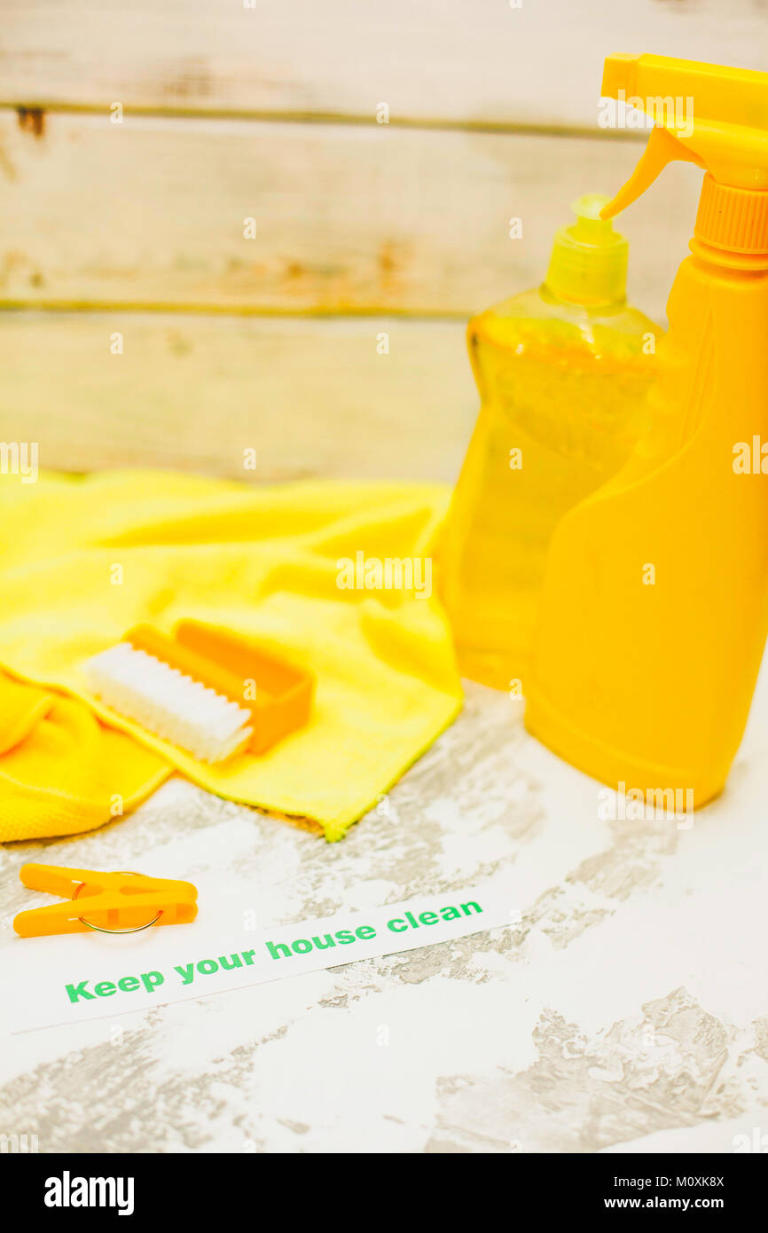 Limpieza de casa u oficina concepto Foto de stock