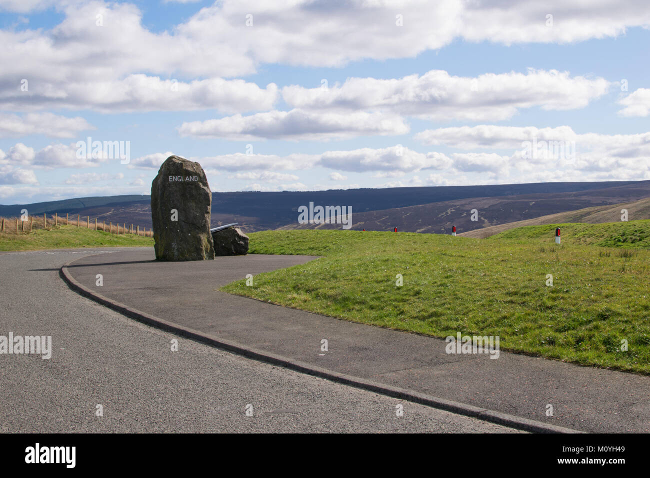 Inglaterra Escocia Hacia El Sur Desde La Frontera Bar Carter Fotografia De Stock Alamy