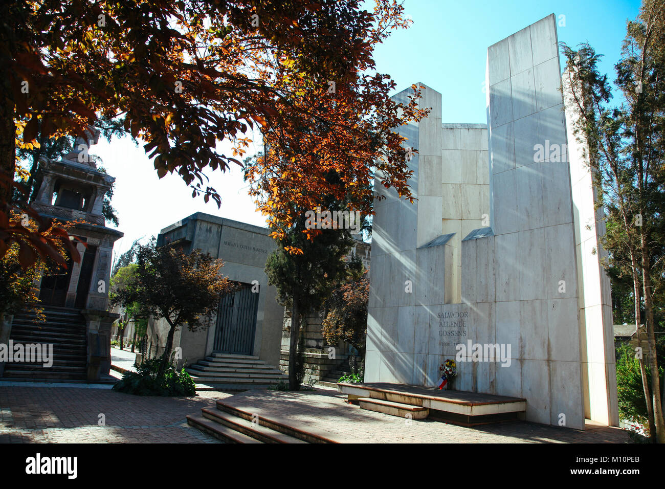 Santiago, Chile cementerio ("Cementerio General de Santiago") con la
