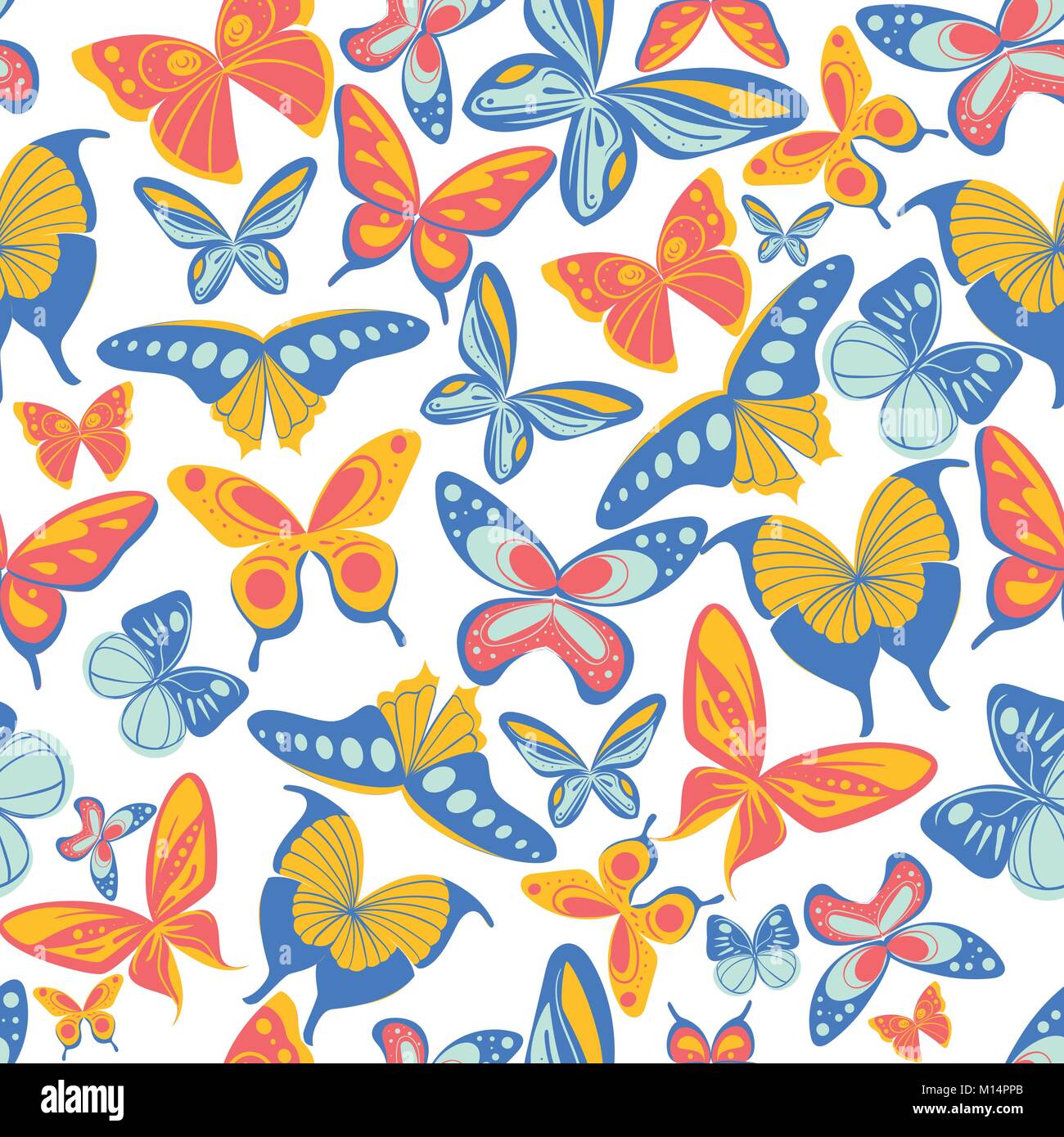 wallpapers Volando Mariposas Sin Fondo https www alamy es foto patron sin fisuras de volar mariposas de colores amarillo y naranja azul ilustracion vectorial sobre fondo blanco de la pagina web y el diseno de aplicaciones moviles 172824019 html