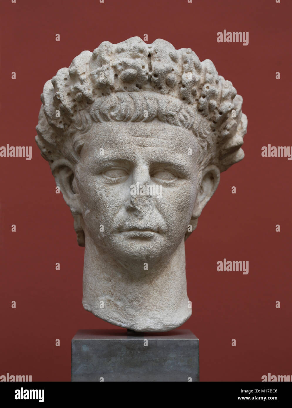 Retrato de Claudio, (10 A.C. - 54 AD.) emperador de 41 a 54 AD. Cerveteri, Italia, escultura de mármol.NY Carlsberg Glyptotek. Dinamarca. Foto de stock